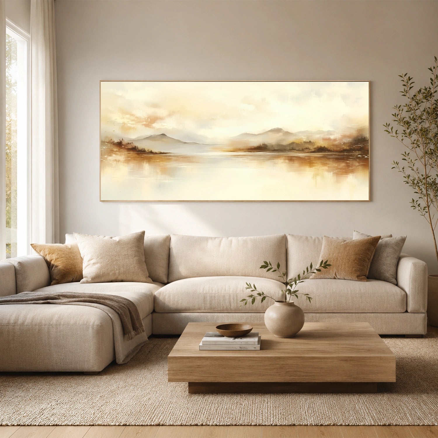 Abstract Mountain Canvas Art #MO068