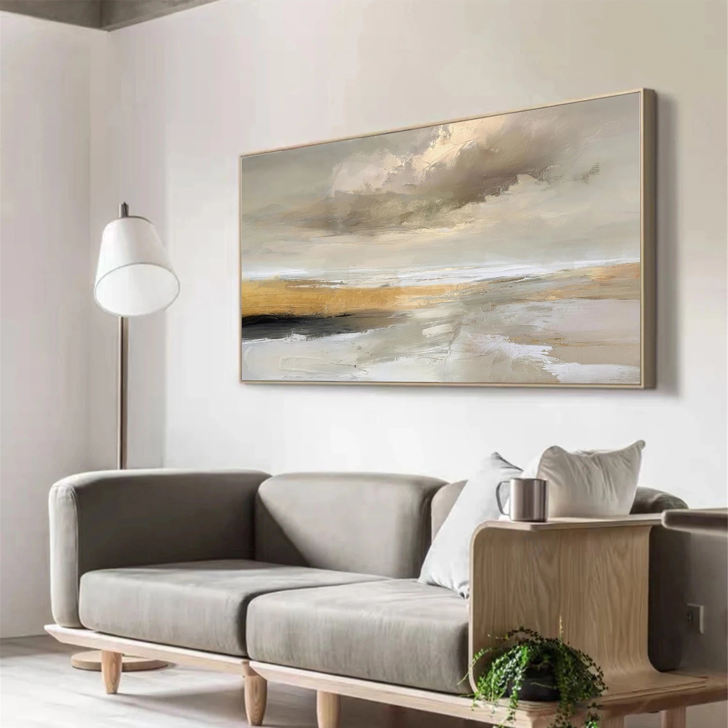 Ocean And Sky Abstract Wall Art #OS124