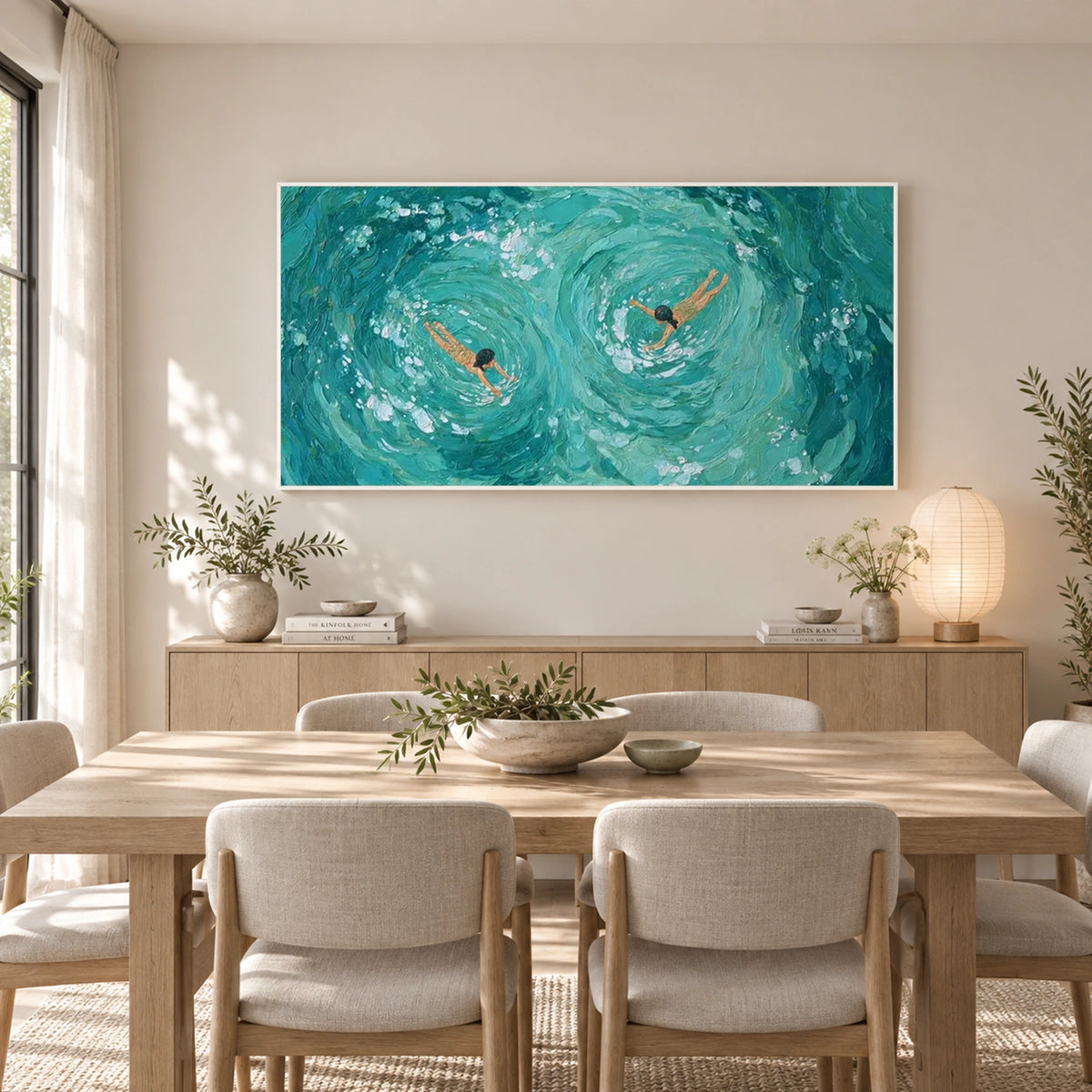 Swimming Sports Textured Wall Art #MS136