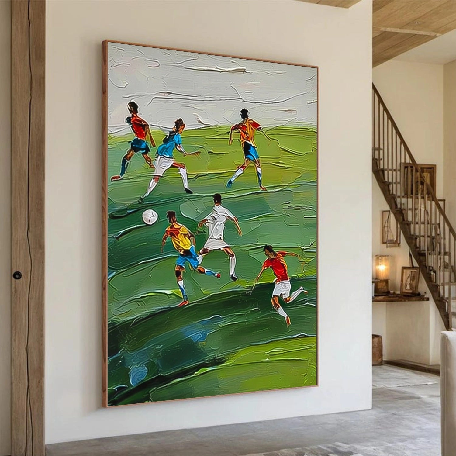 Football Sport Textured Wall Art #MS116