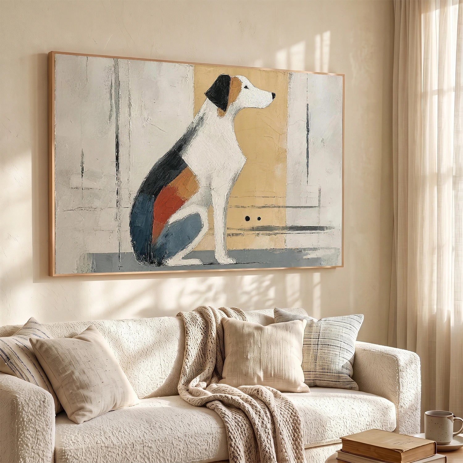 Abstract Animal Dog Wall Art #AC138