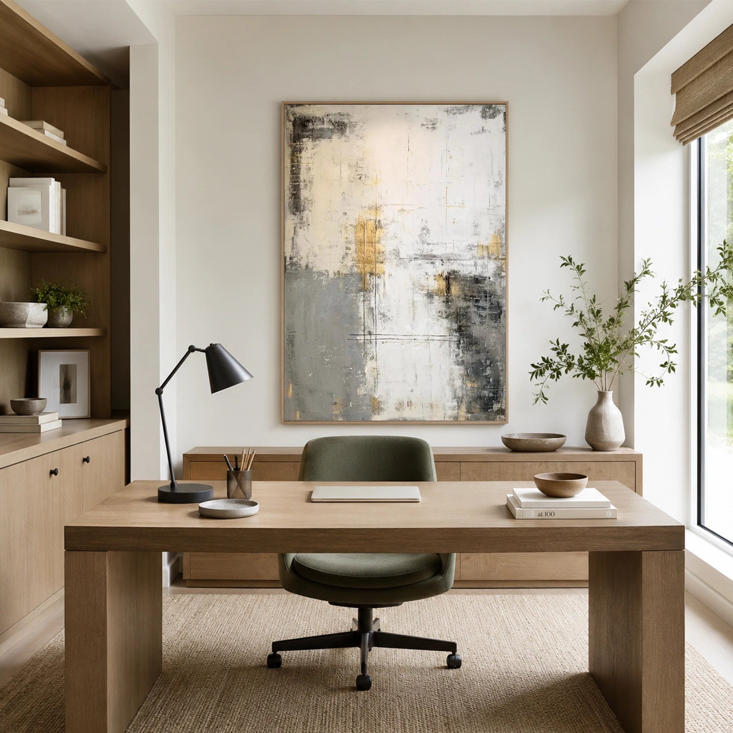Abstract Canvas Wall Art #AP390