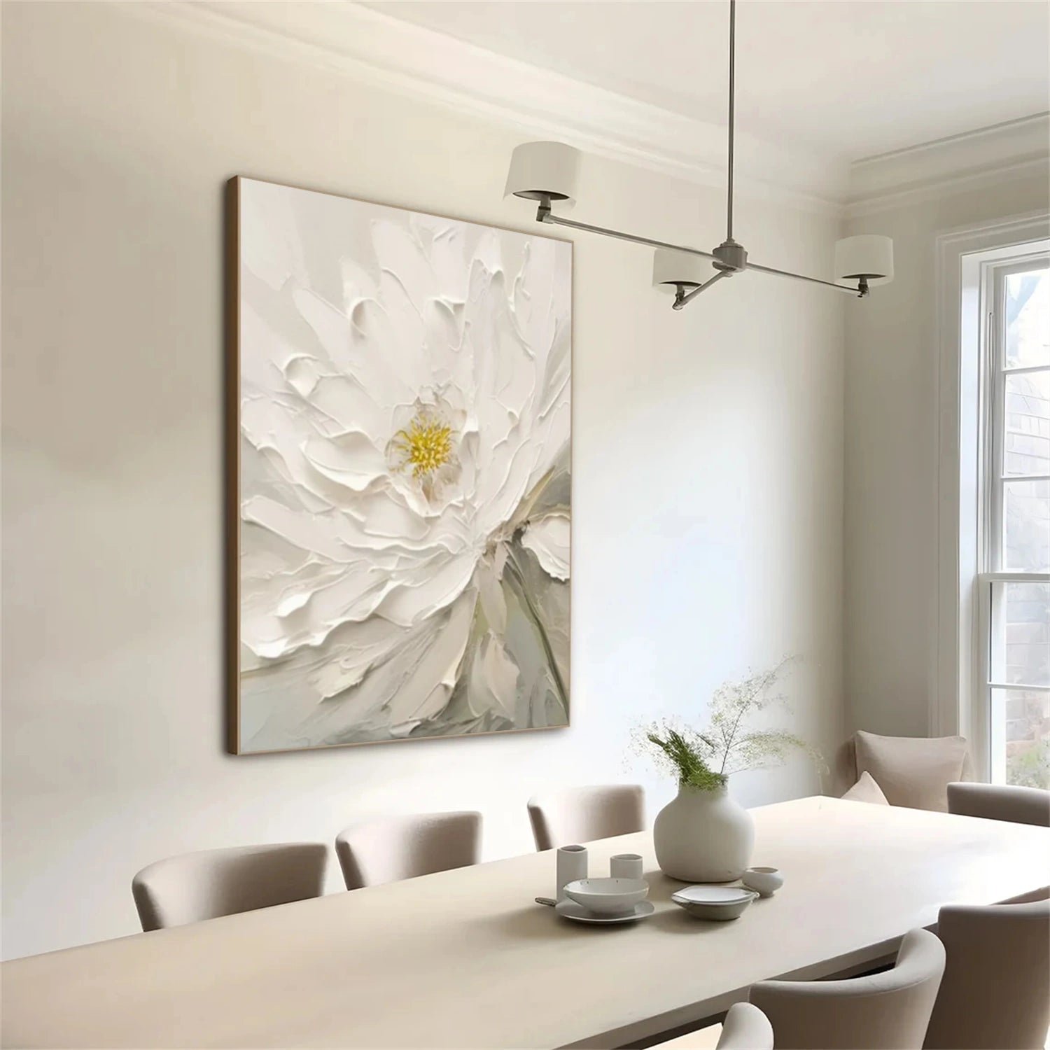 Flower Abstract Textured Wall Art #FP151