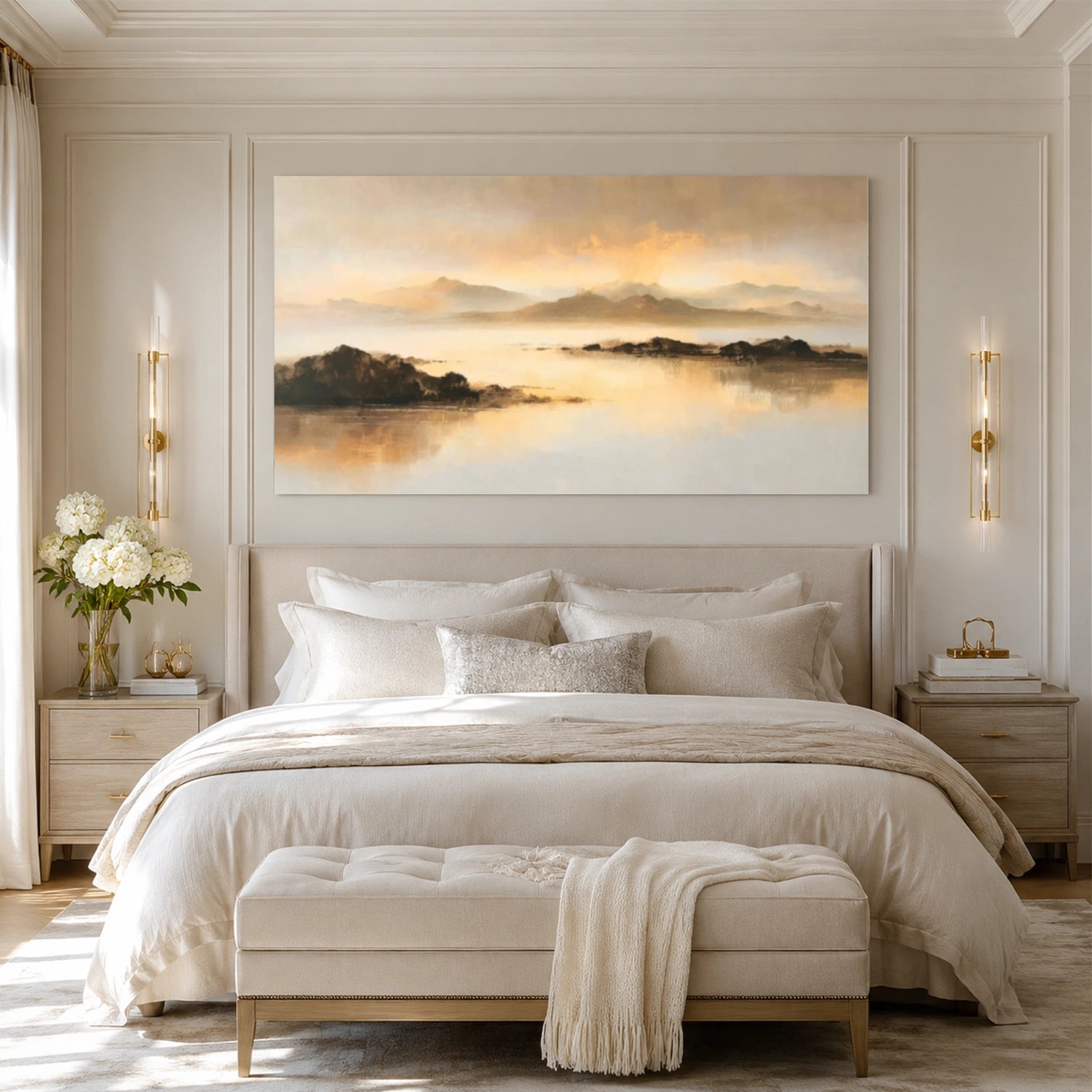 Abstract Mountain Canvas Art #MO064