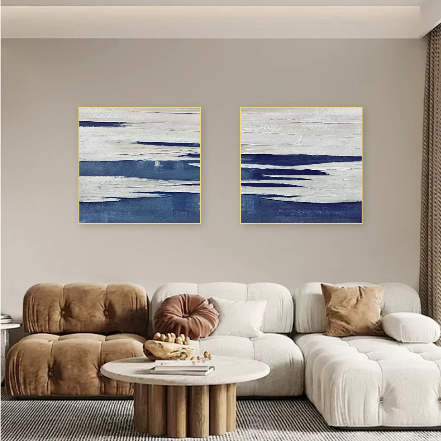 Abstract Canvas Wall Art Set of 2 #AP245