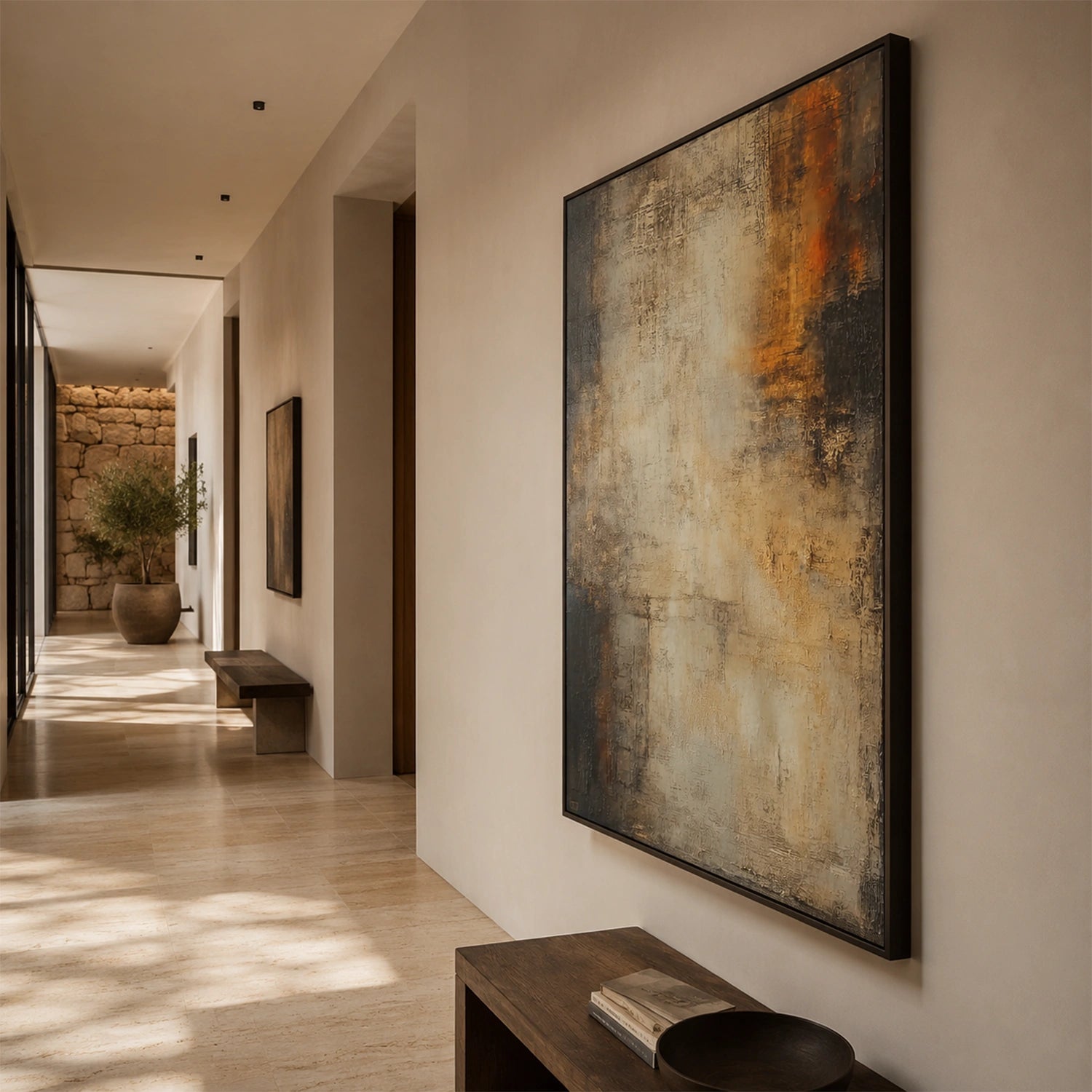 Wabi Sabi Textured Canvas Art #WS137