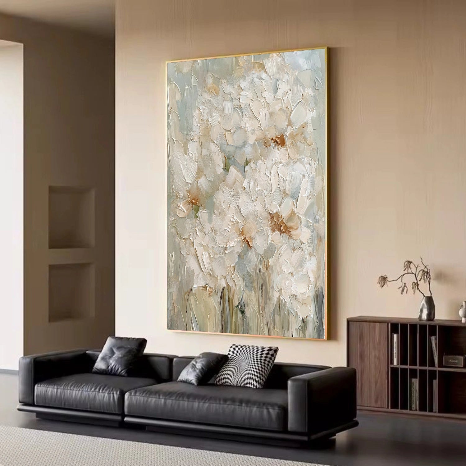 Flower Abstract Textured Wall Art #FP181