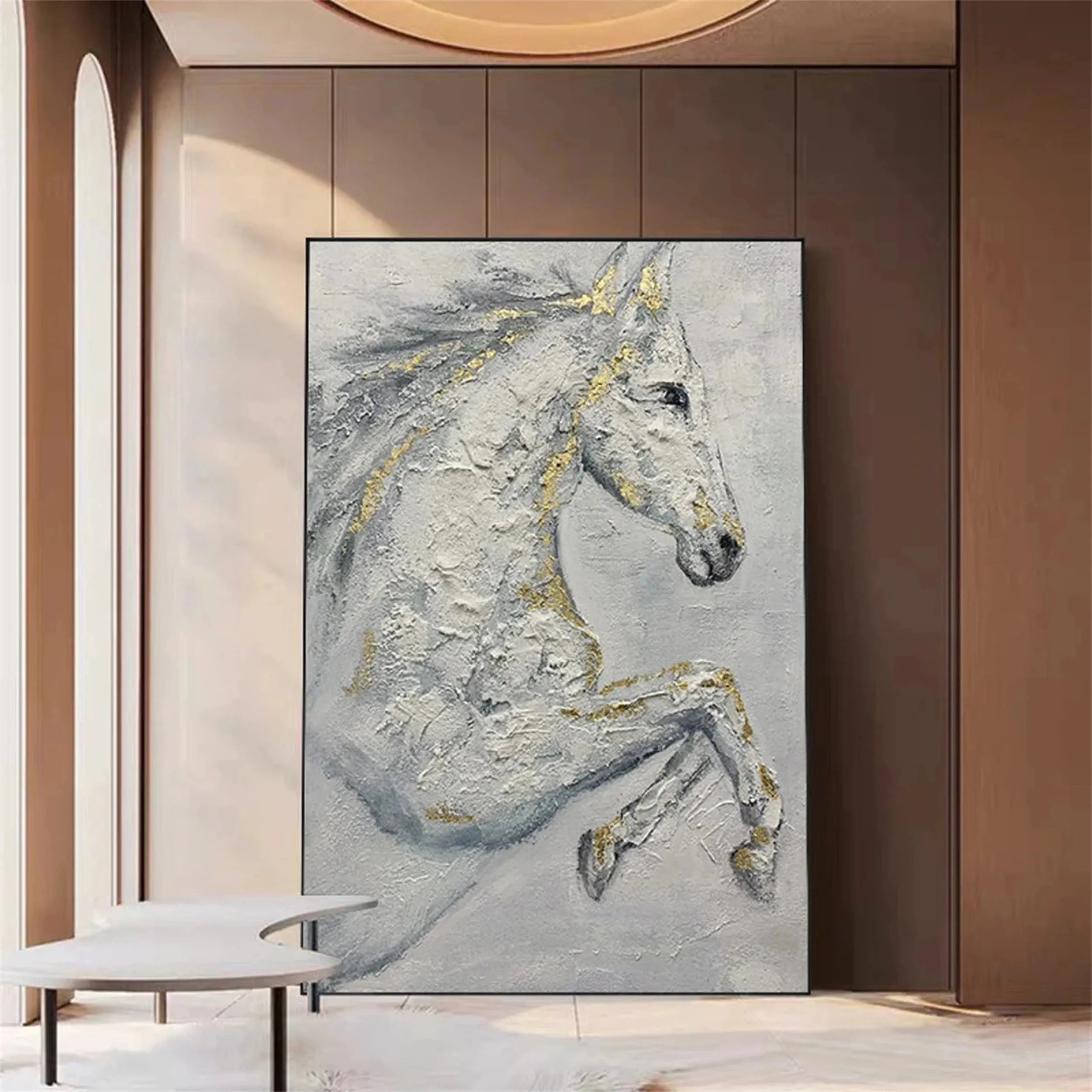 Animal Textured Canvas Art Painting #AC014