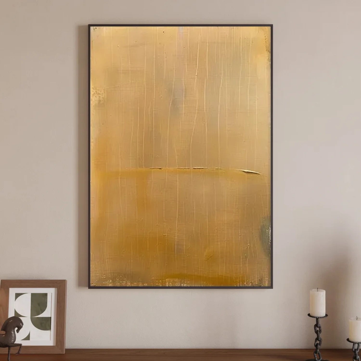 Orange and Yellow Minimalist Canvas Art #MT164