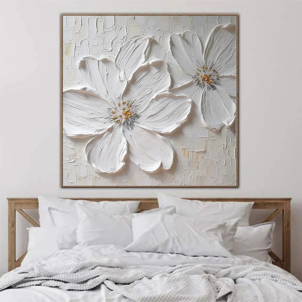 Flower Textured Painting Canvas #FP087