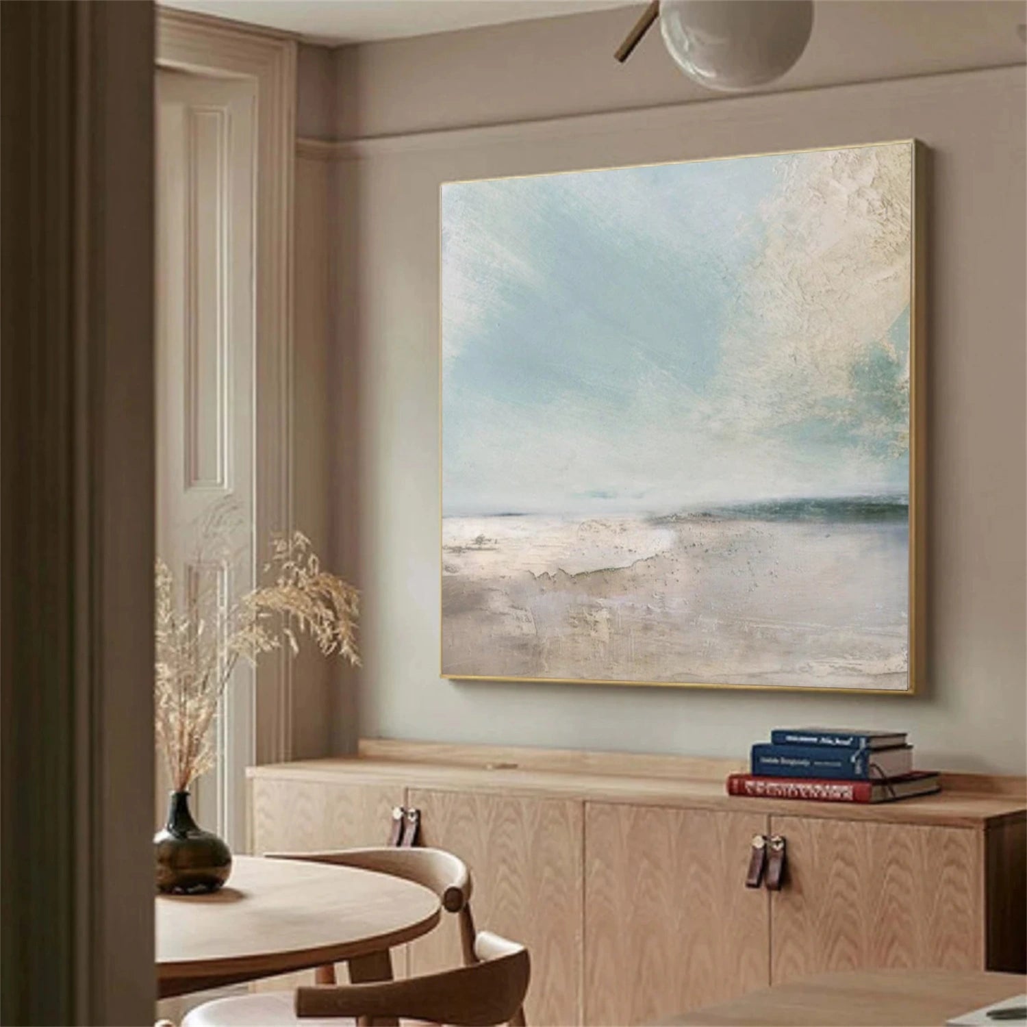 Ocean And Sky Abstract Wall Art #OS070