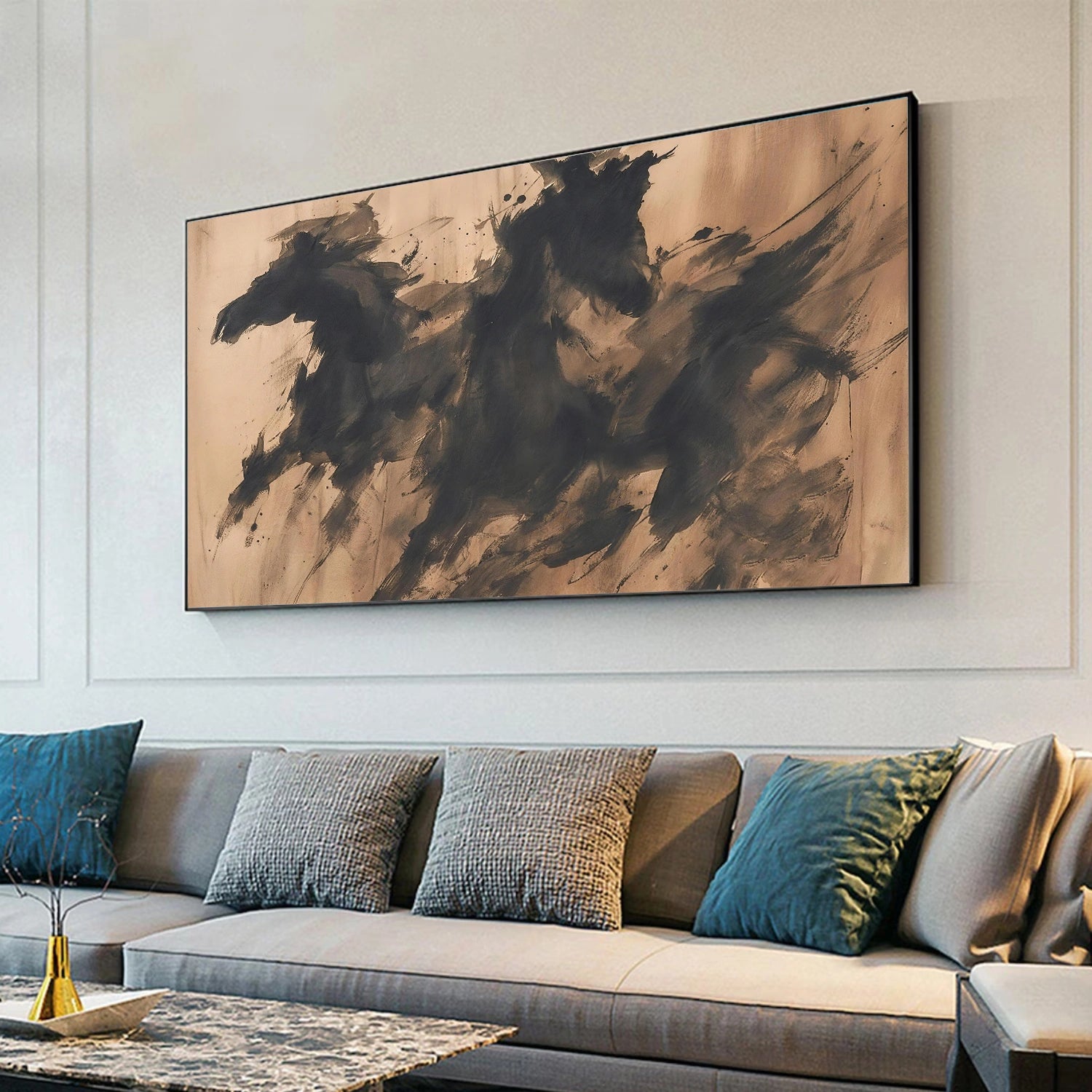 Abstract Animal Horse Wall Art #AC084