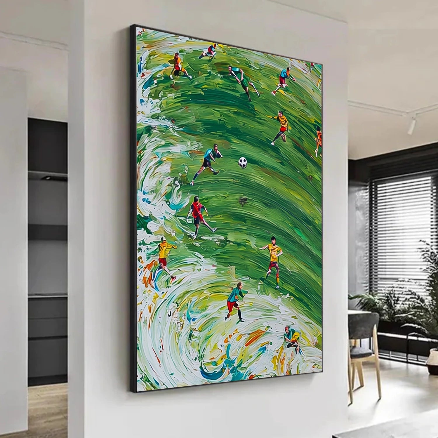 Football Sport Textured Wall Art #MS114
