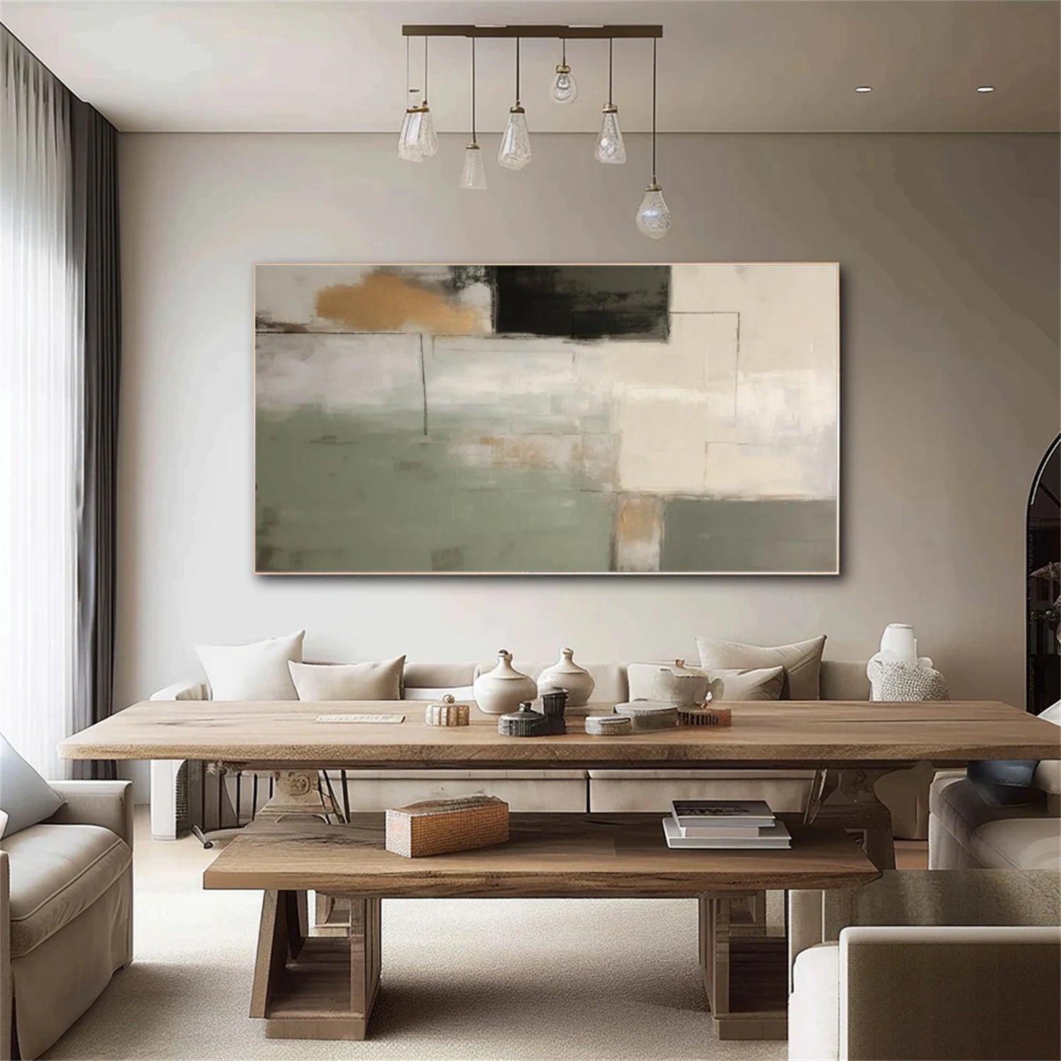 Abstract Canvas Wall Art #AP237
