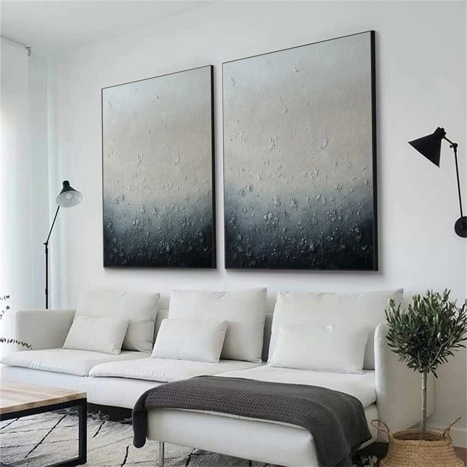 Abstract Canvas Wall Art Set of 2 #AP302