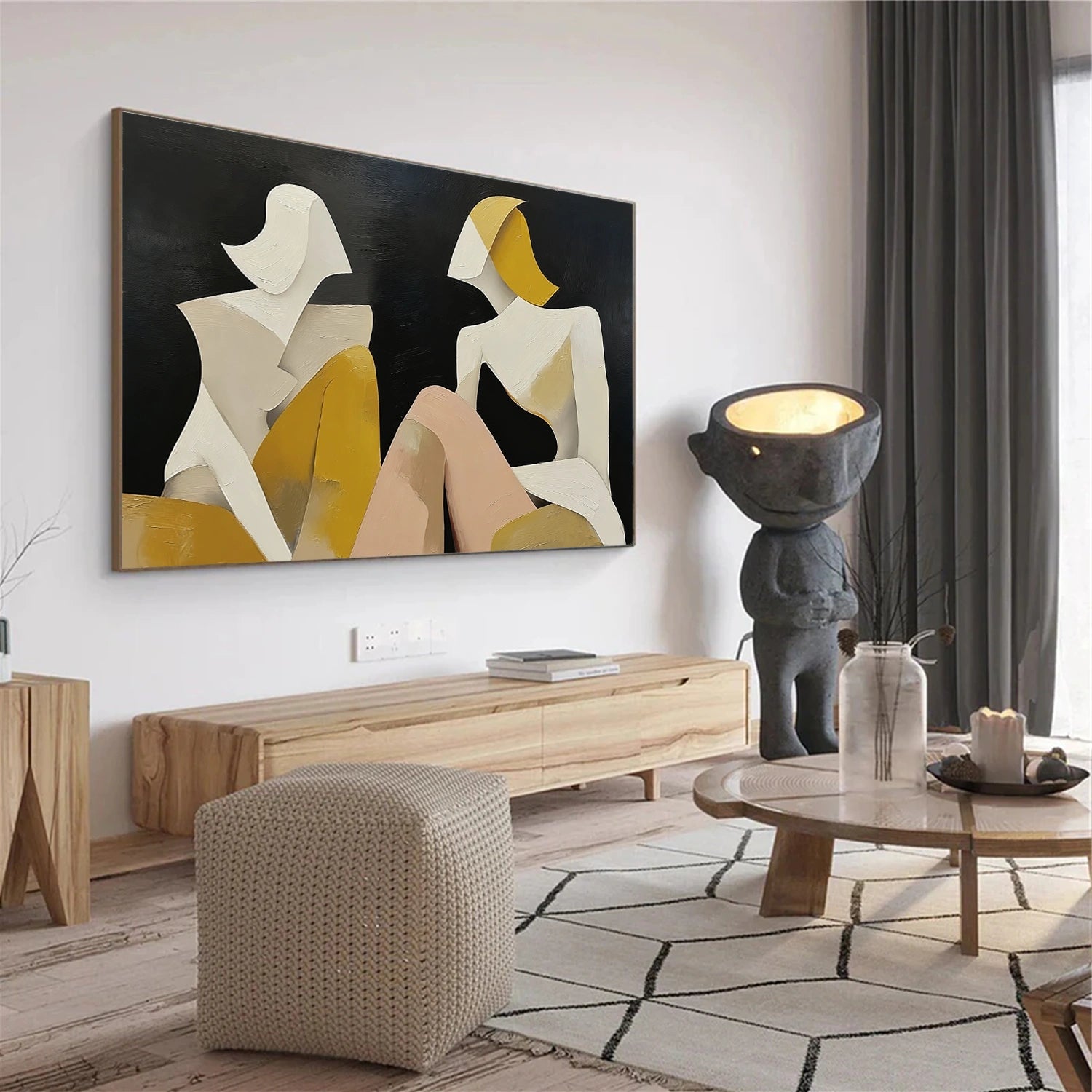 Abstract People Canvas Art #AE061