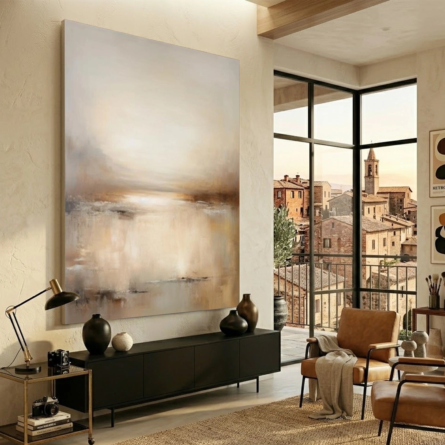 Abstract Canvas Wall Art #AP384
