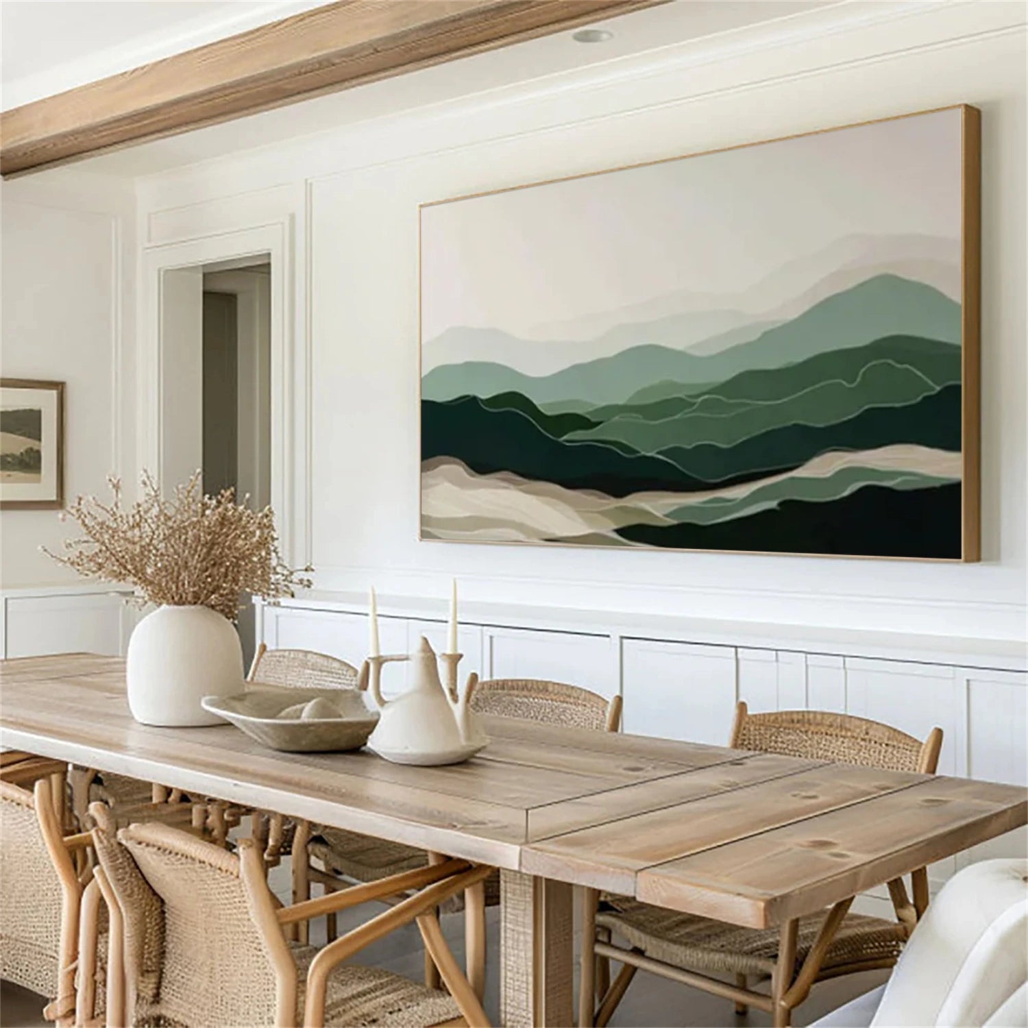 Abstract Mountain Canvas Art #MO048