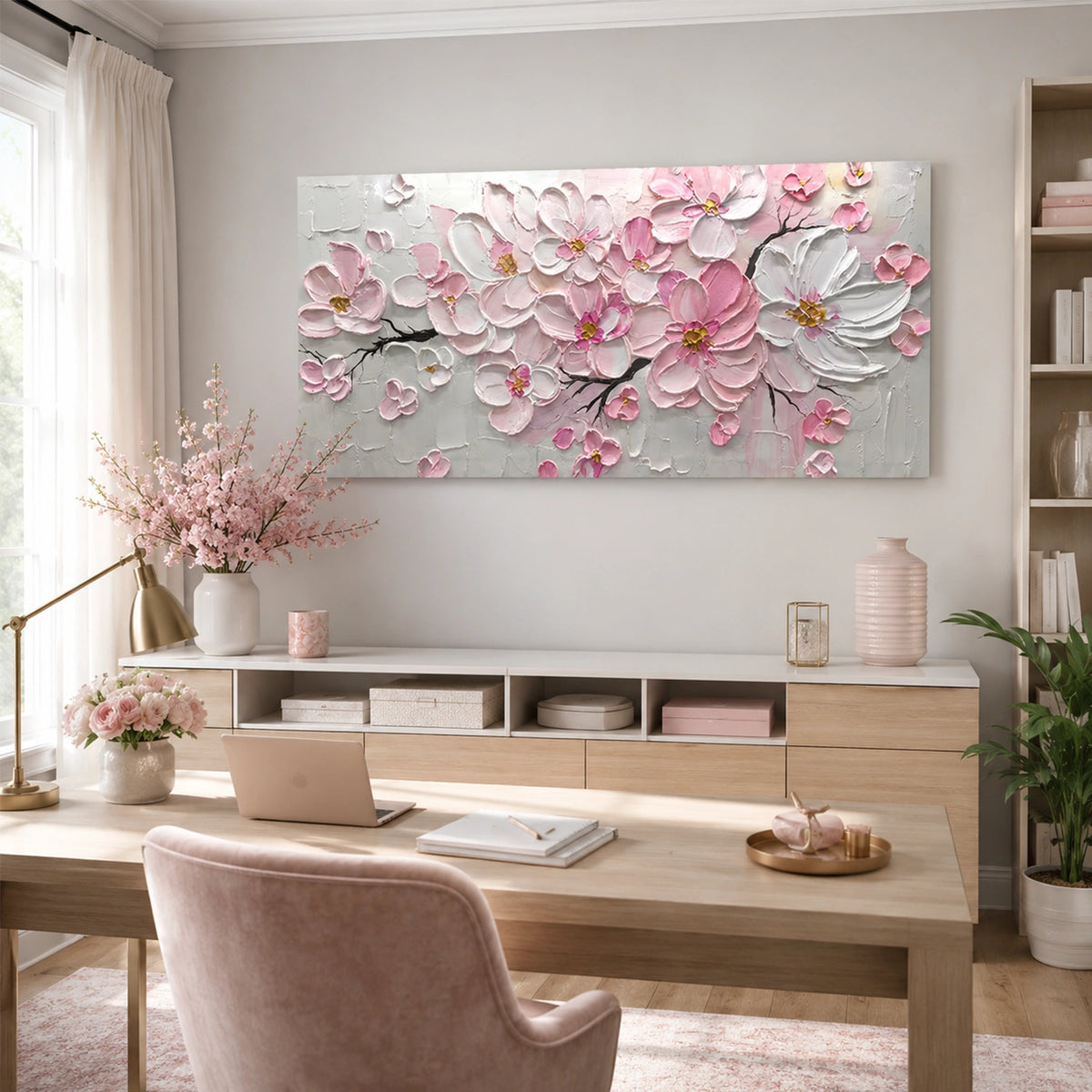 Flower Abstract Textured Wall Art #FP210
