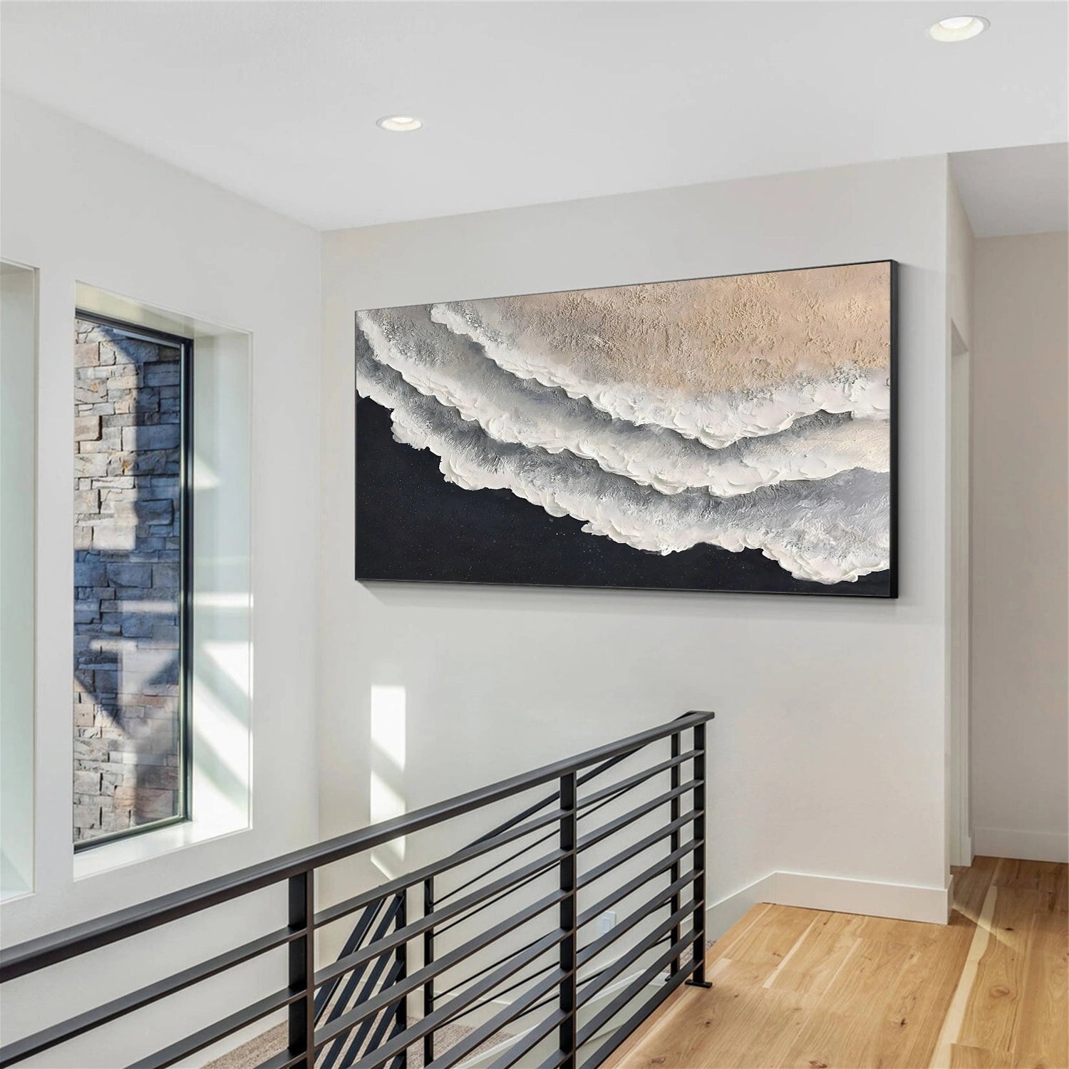 Ocean Abstract Textured Wall Art #OP062