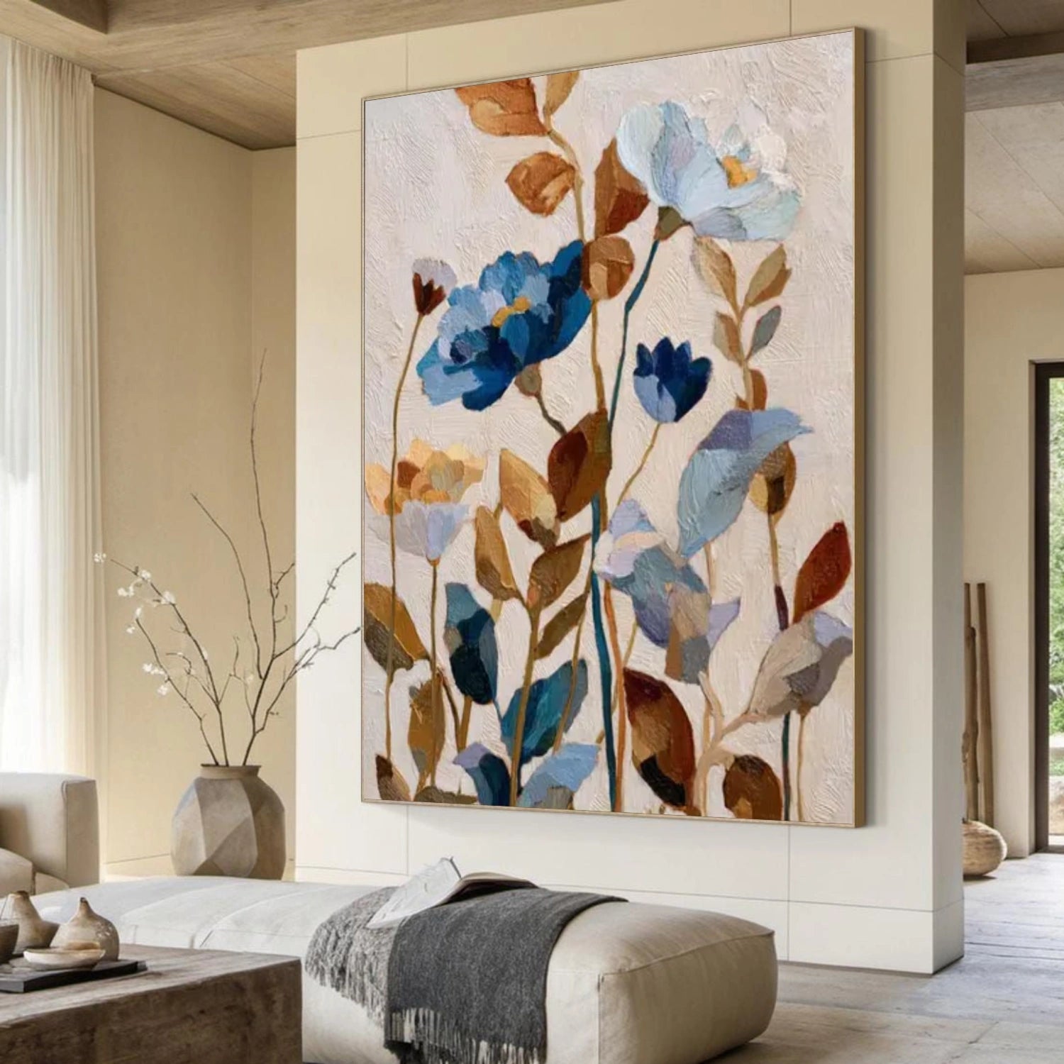 Colorful Flower Abstract Wall Art #FP140