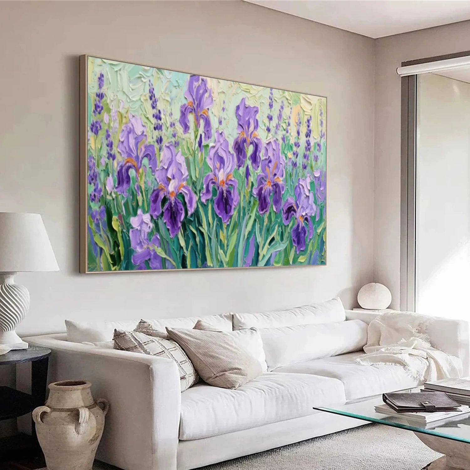 Flower Abstract Textured Wall Art #FP134