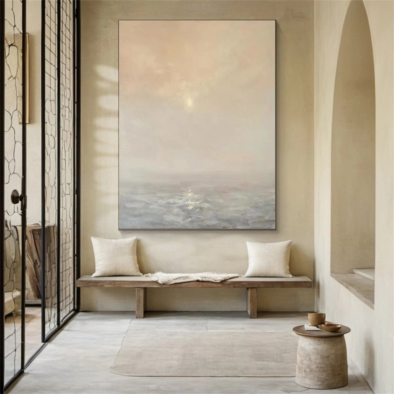 Ocean And Sky Abstract Wall Art #OS067