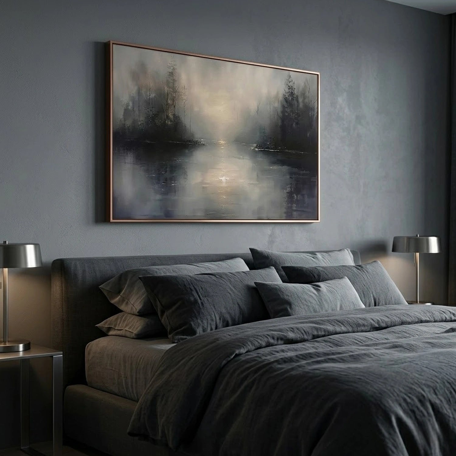 Ocean And Sky Abstract Wall Art #OS159