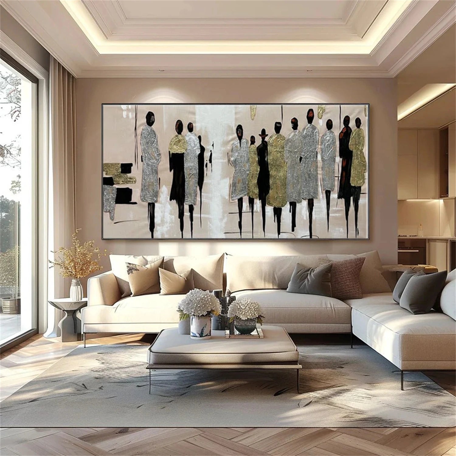 Abstract People Canvas Art #AE037