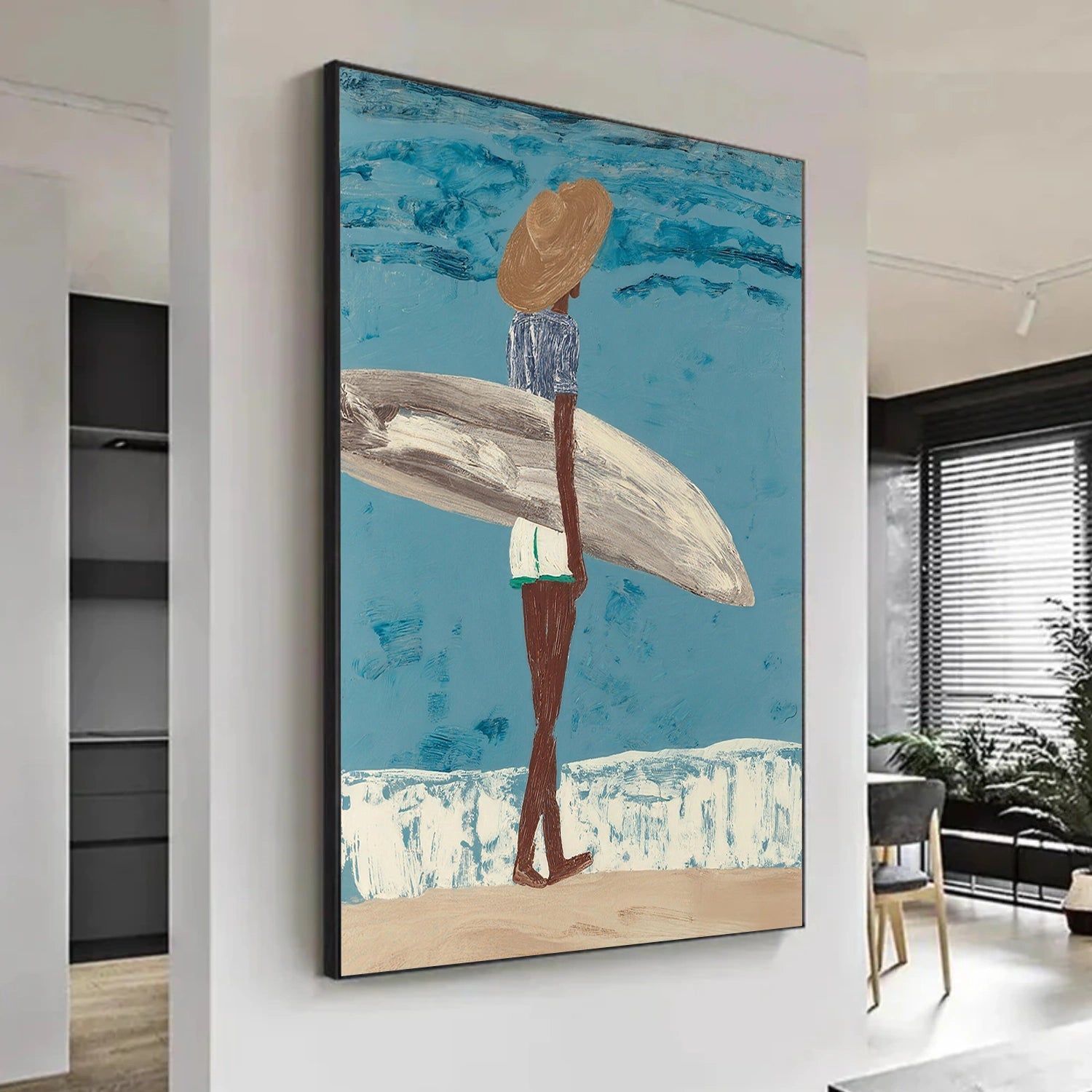 Abstract Portrait Canvas Art #AE098