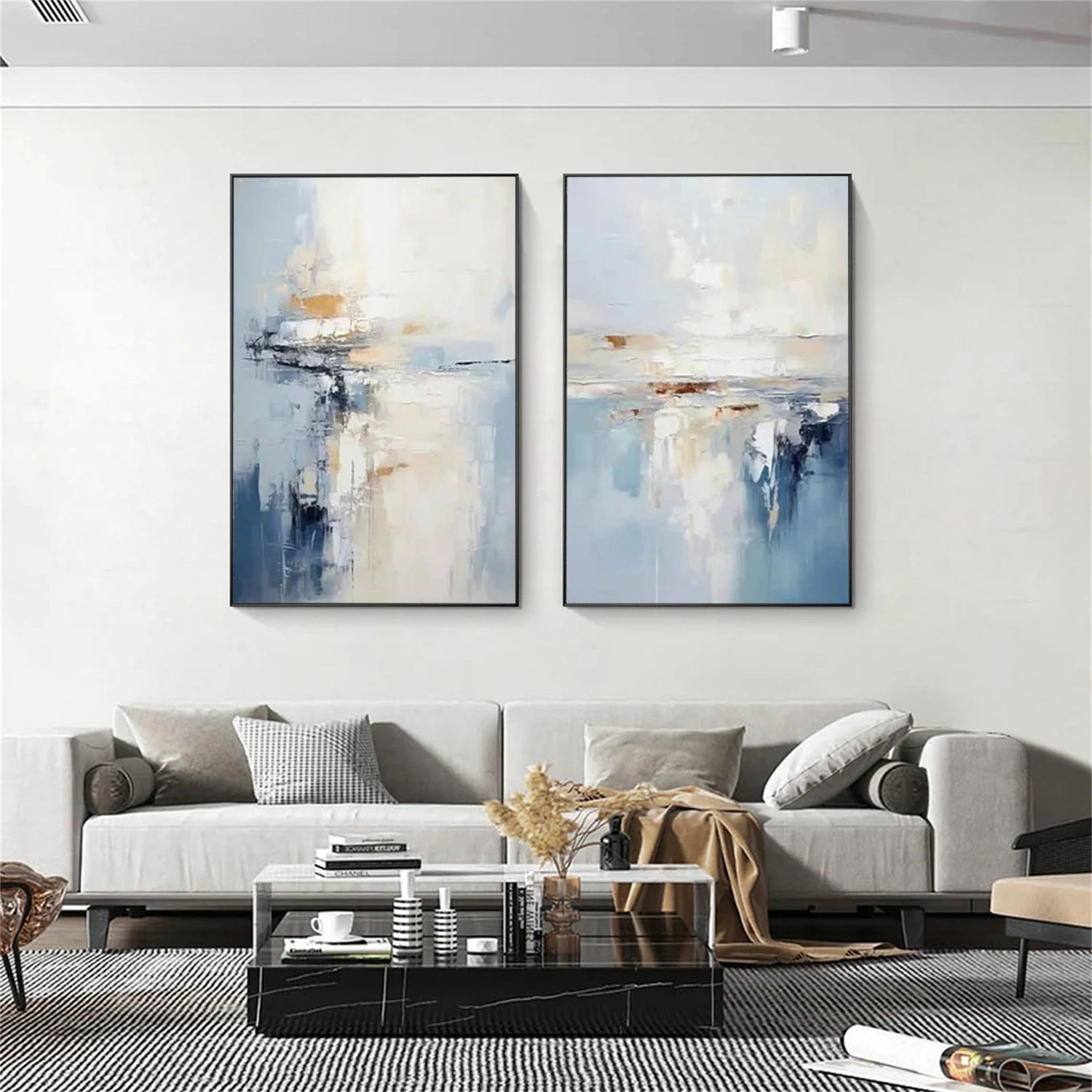 Abstract Painting Canvas Set of 2 #AP070