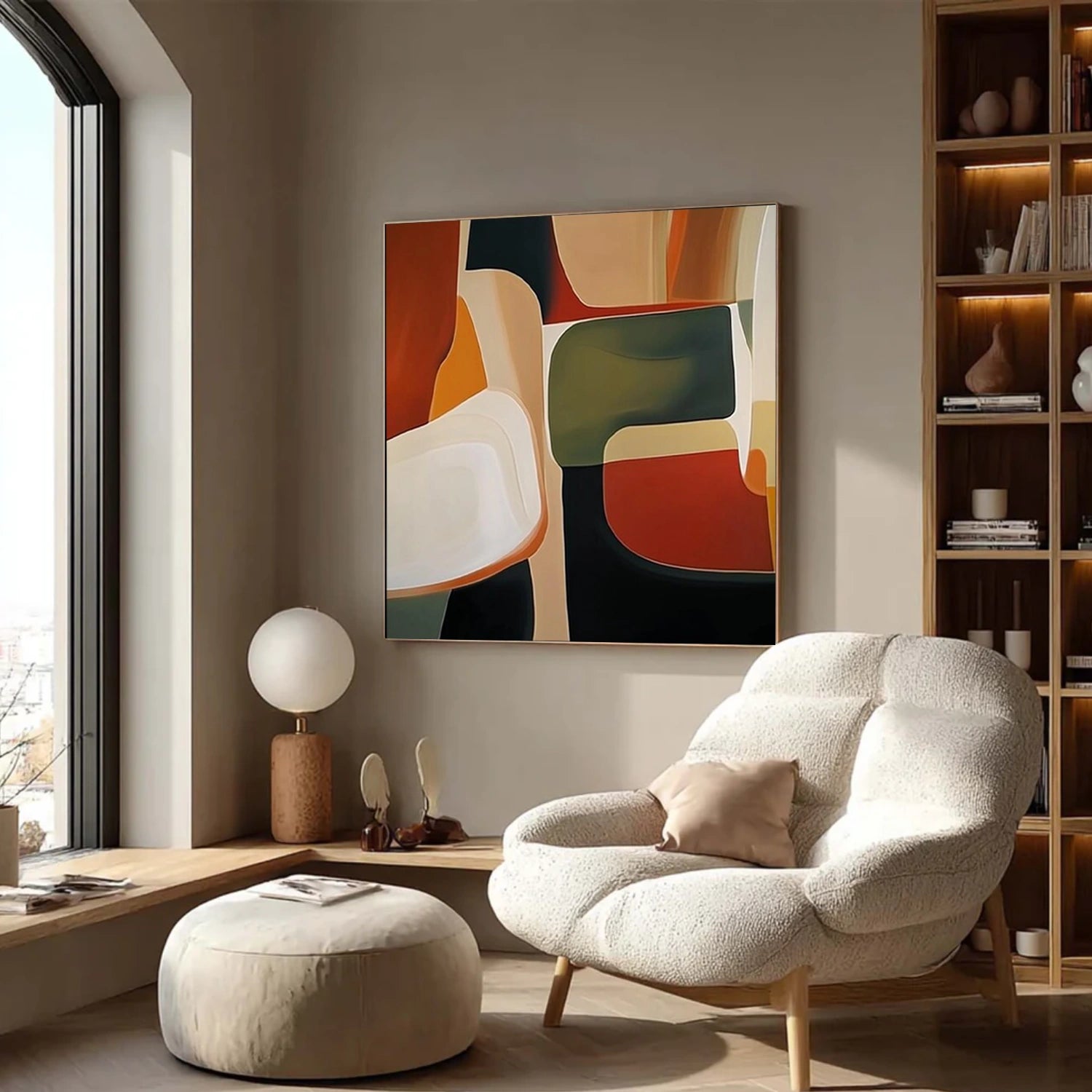 Abstract Canvas Wall Art #AP360