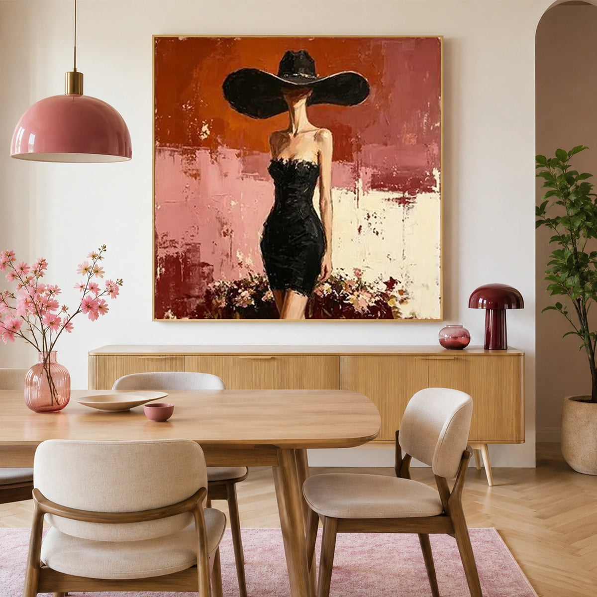 Abstract Portrait Canvas Art #AE169