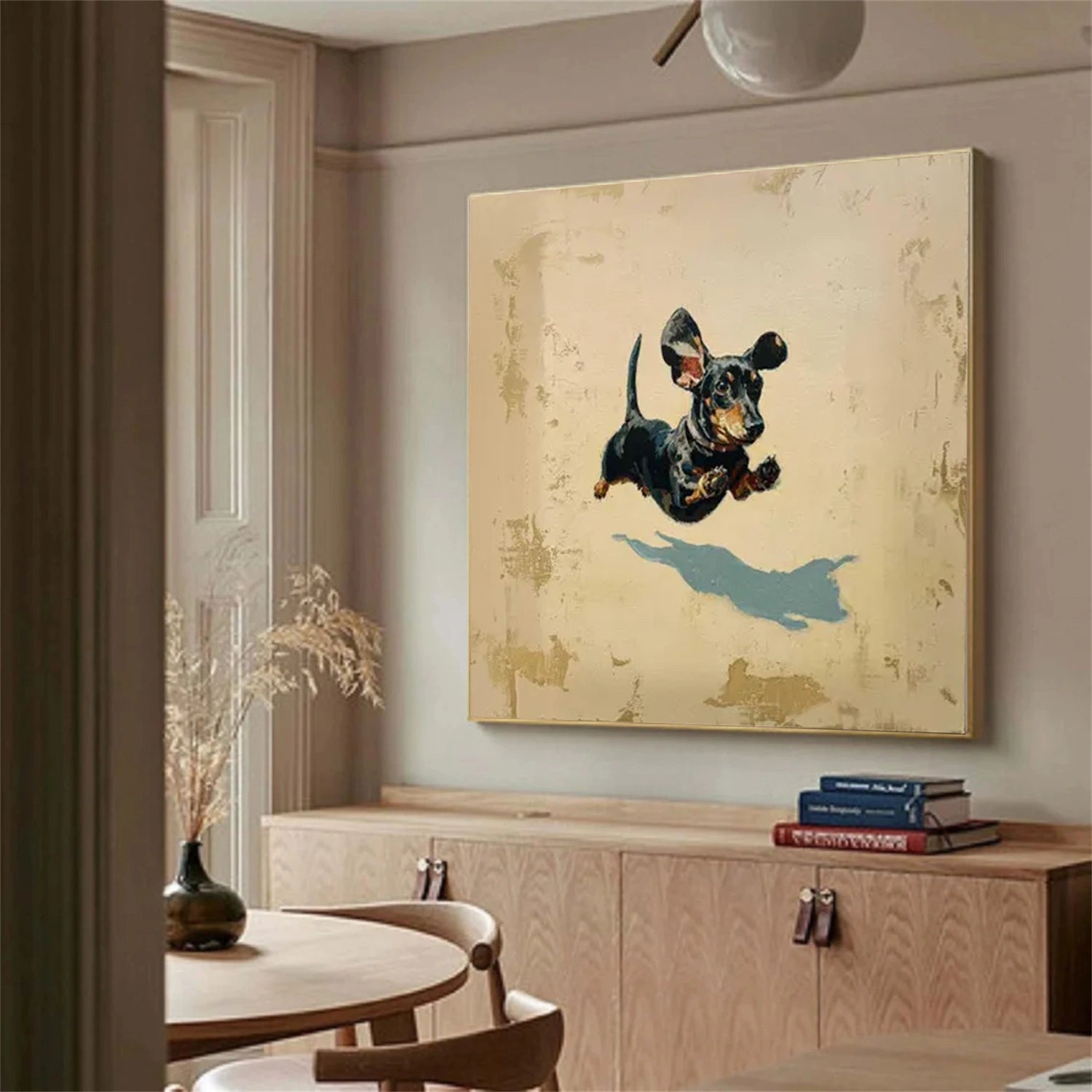 Abstract Animal Dog Wall Art #AC071