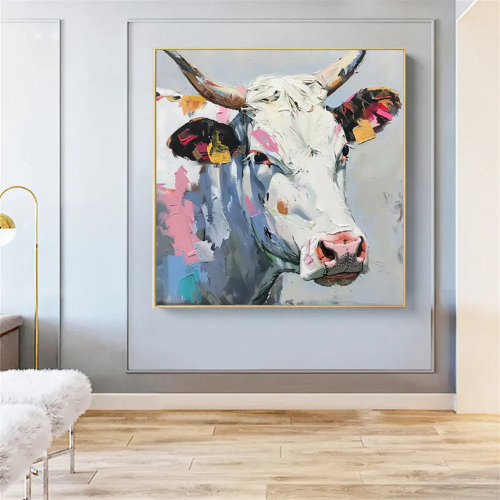 Animal Textured Canvas Art Painting #AC035