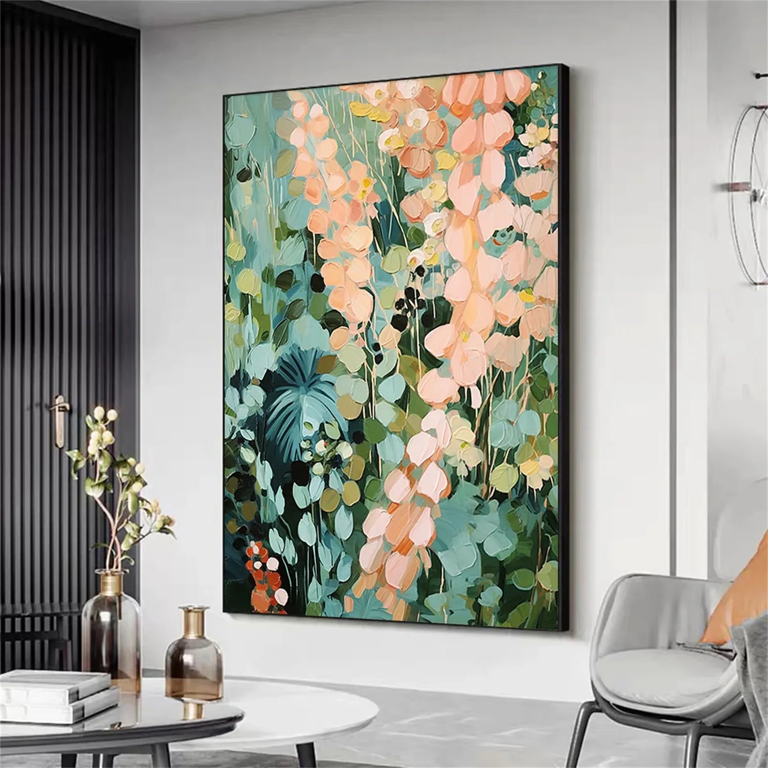 Colorful Flower Textured Painting Canvas #FP016