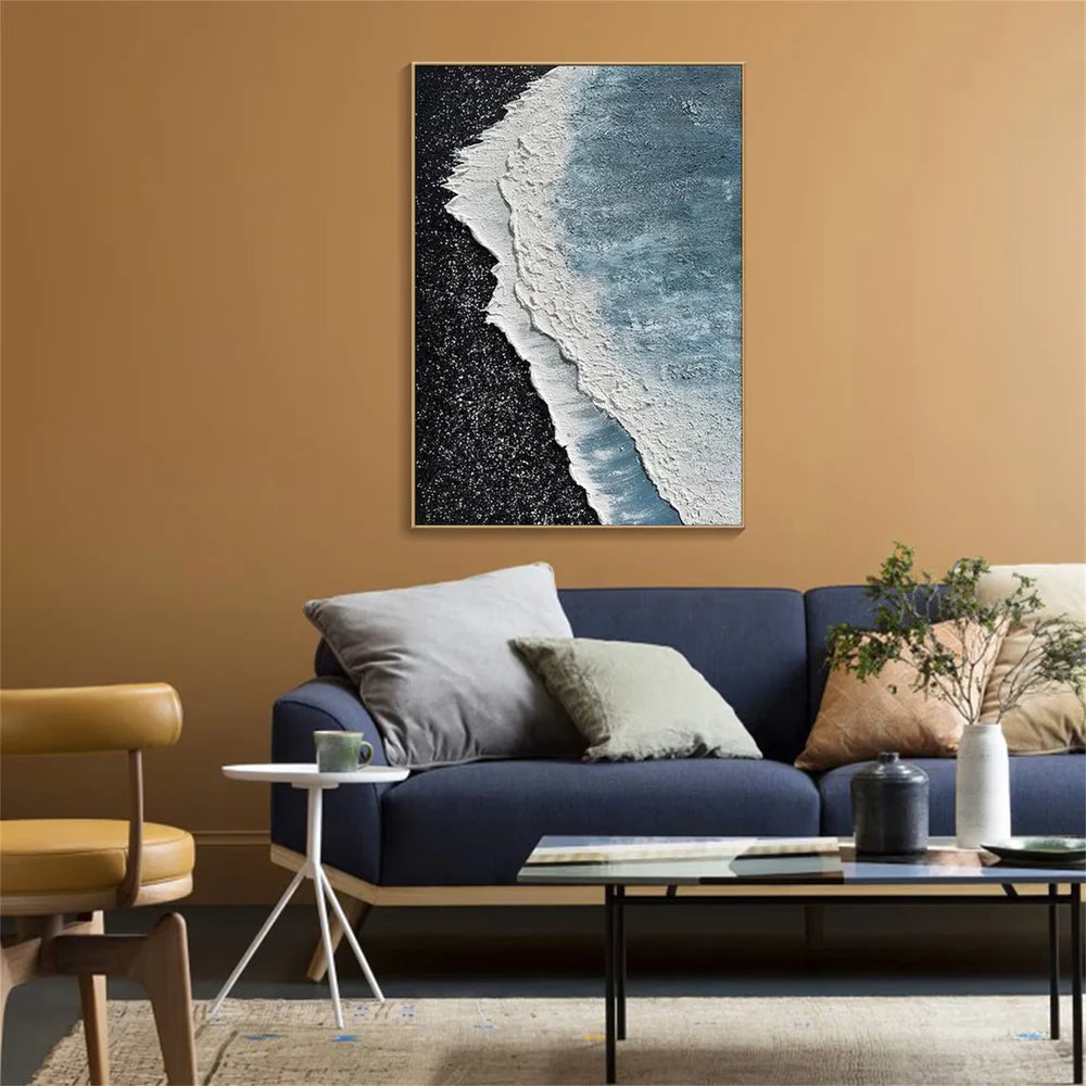 Ocean Textured Painting Canvas #OP026