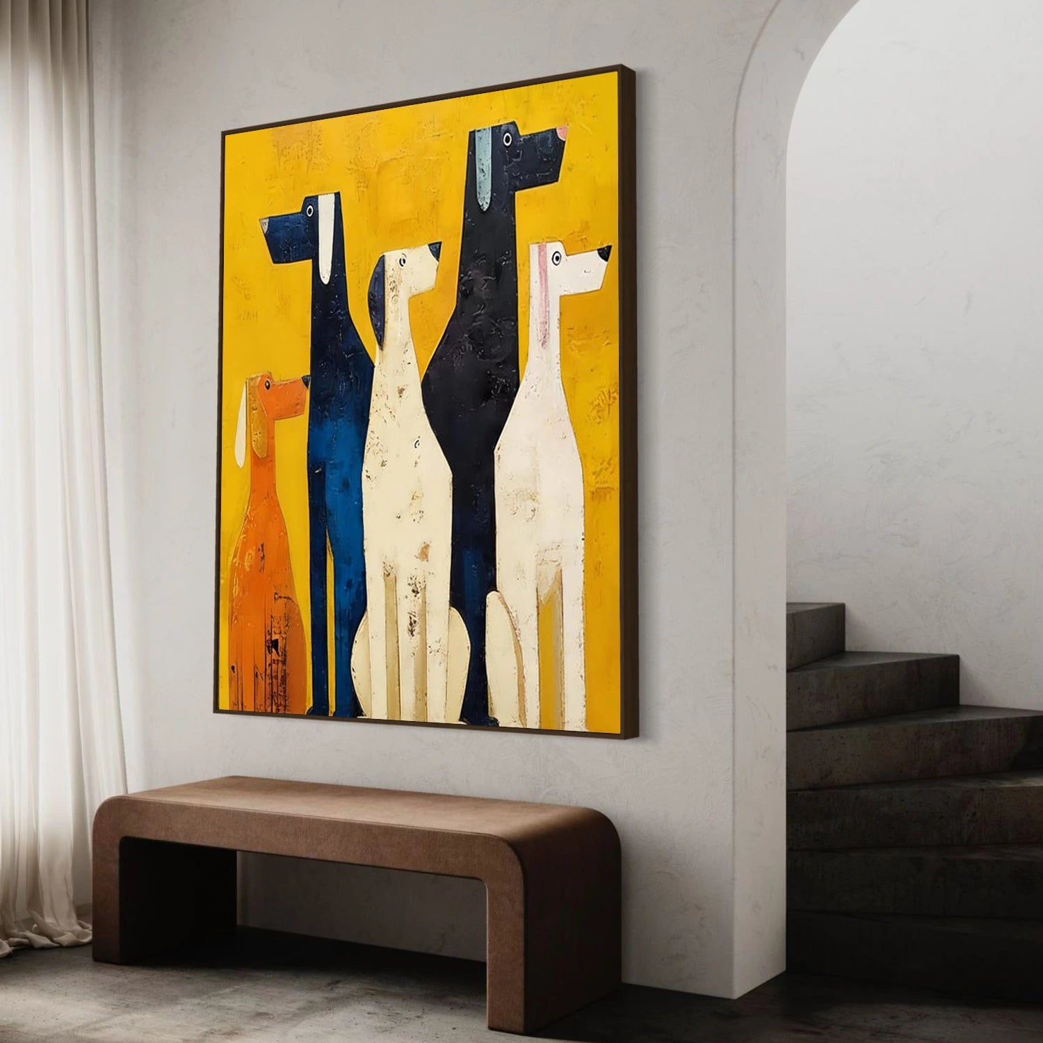 Abstract Animal Dog Wall Art #AC113