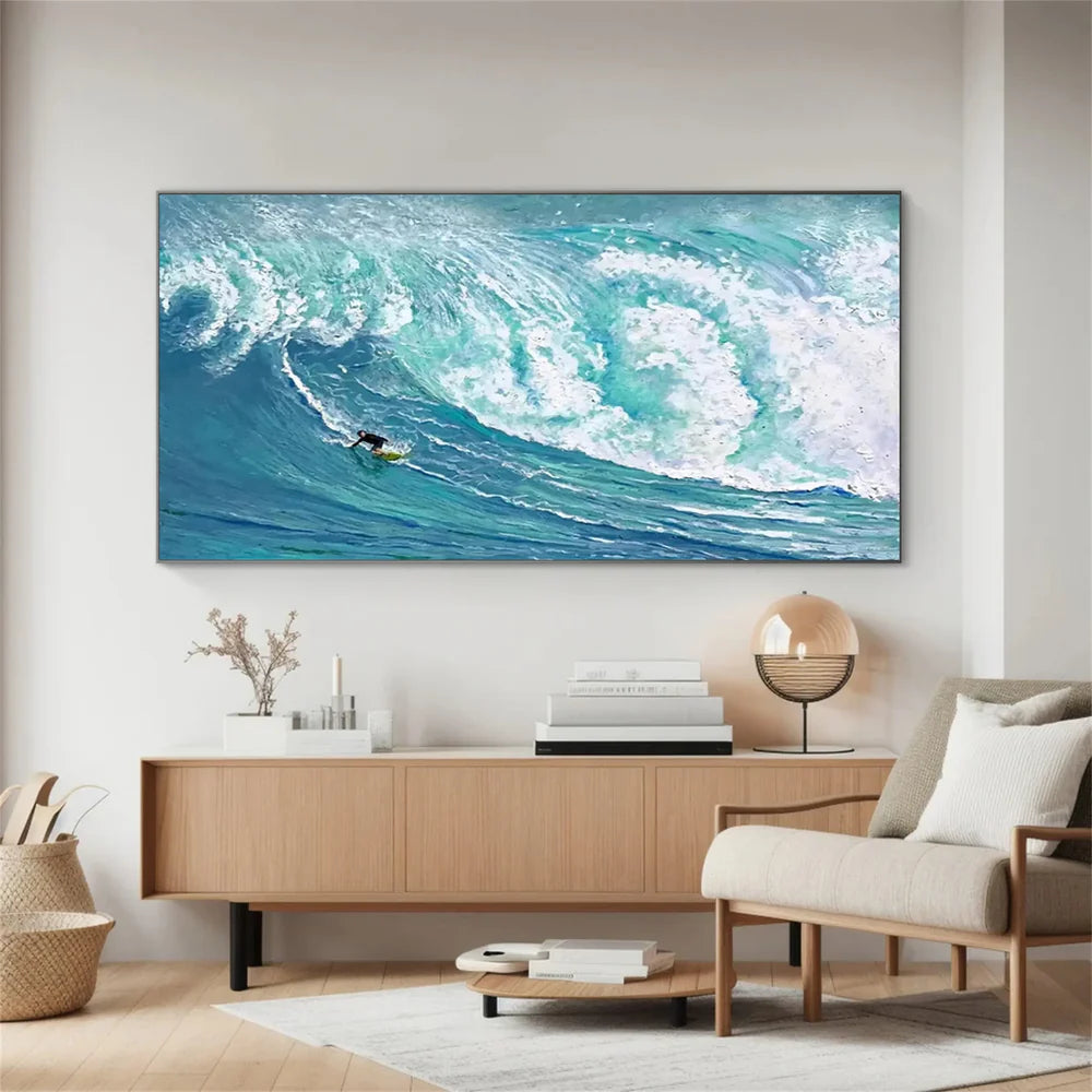 Surfing Sport Textured Wall Art #MS033