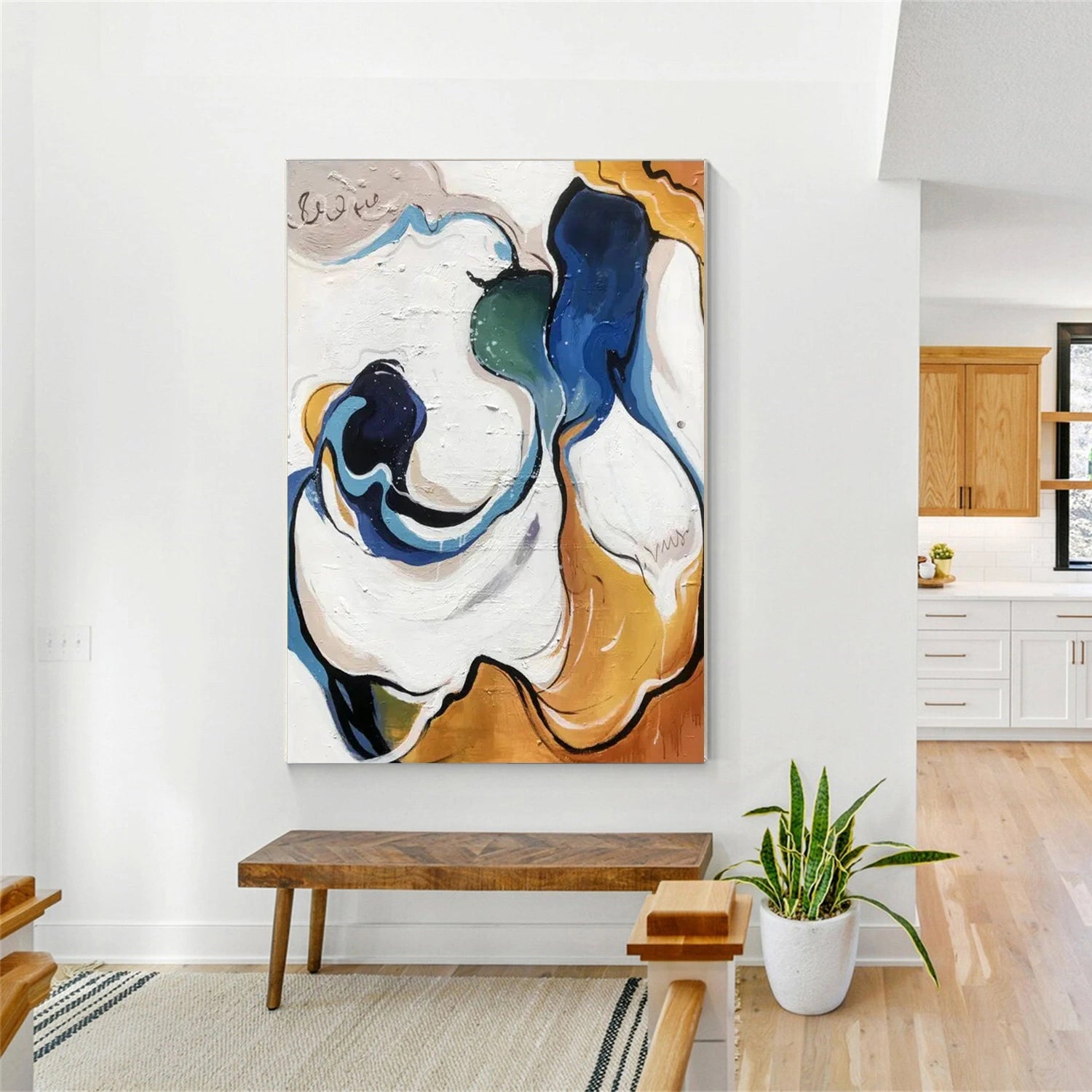 Abstract Canvas Wall Art #AP254