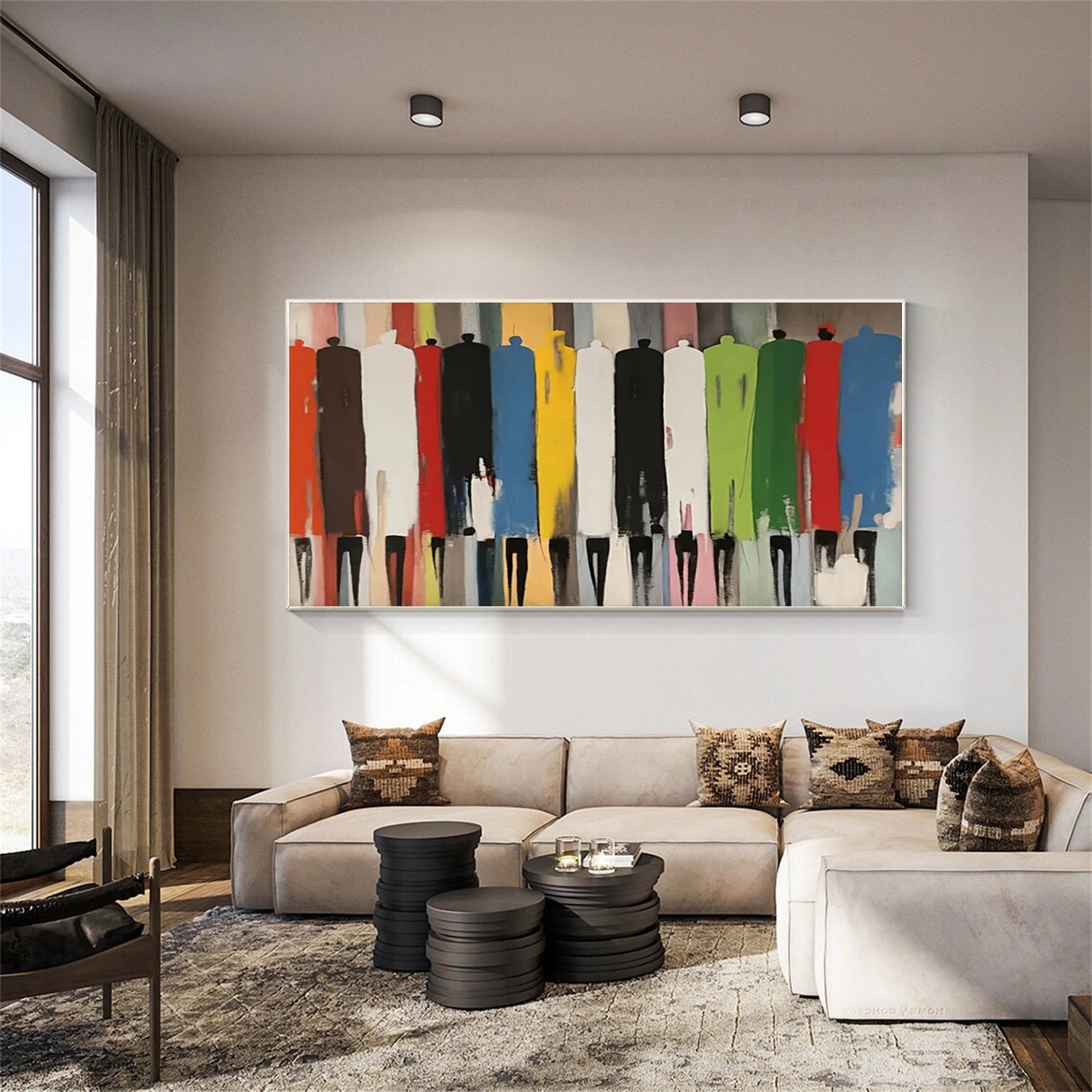 Abstract People Canvas Art #AE036