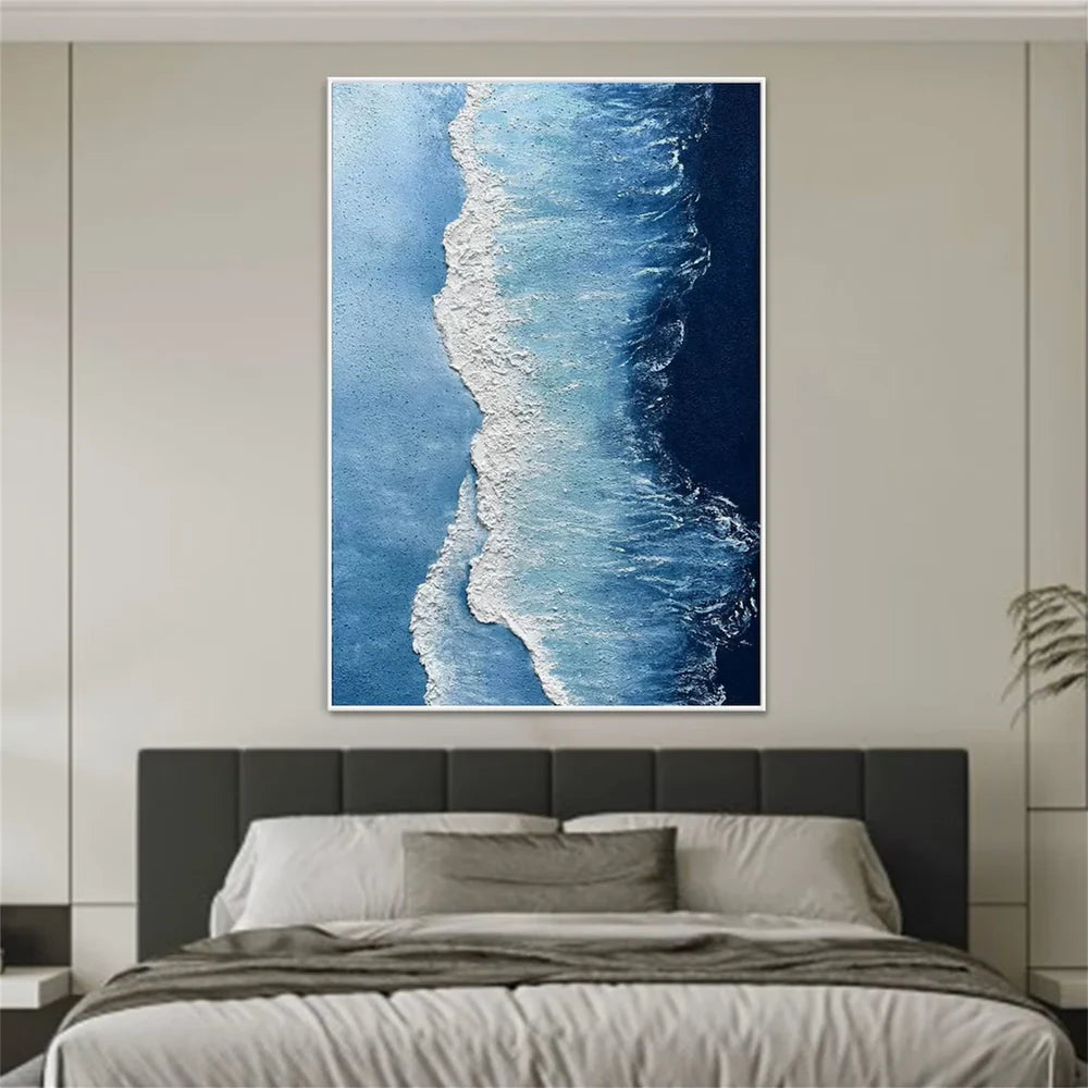 Ocean And Sky Textured Painting Canvas #OS014