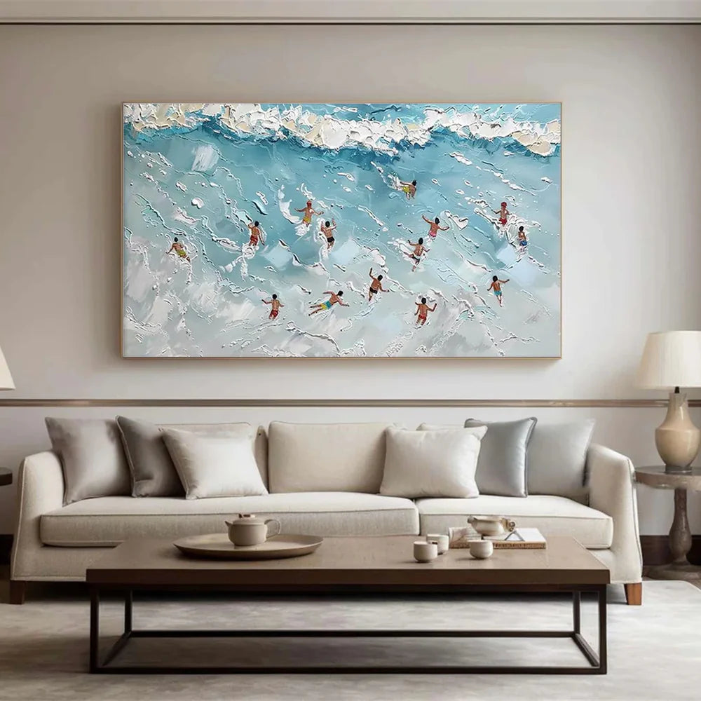 Swimming Sport Textured Wall Art #MS026
