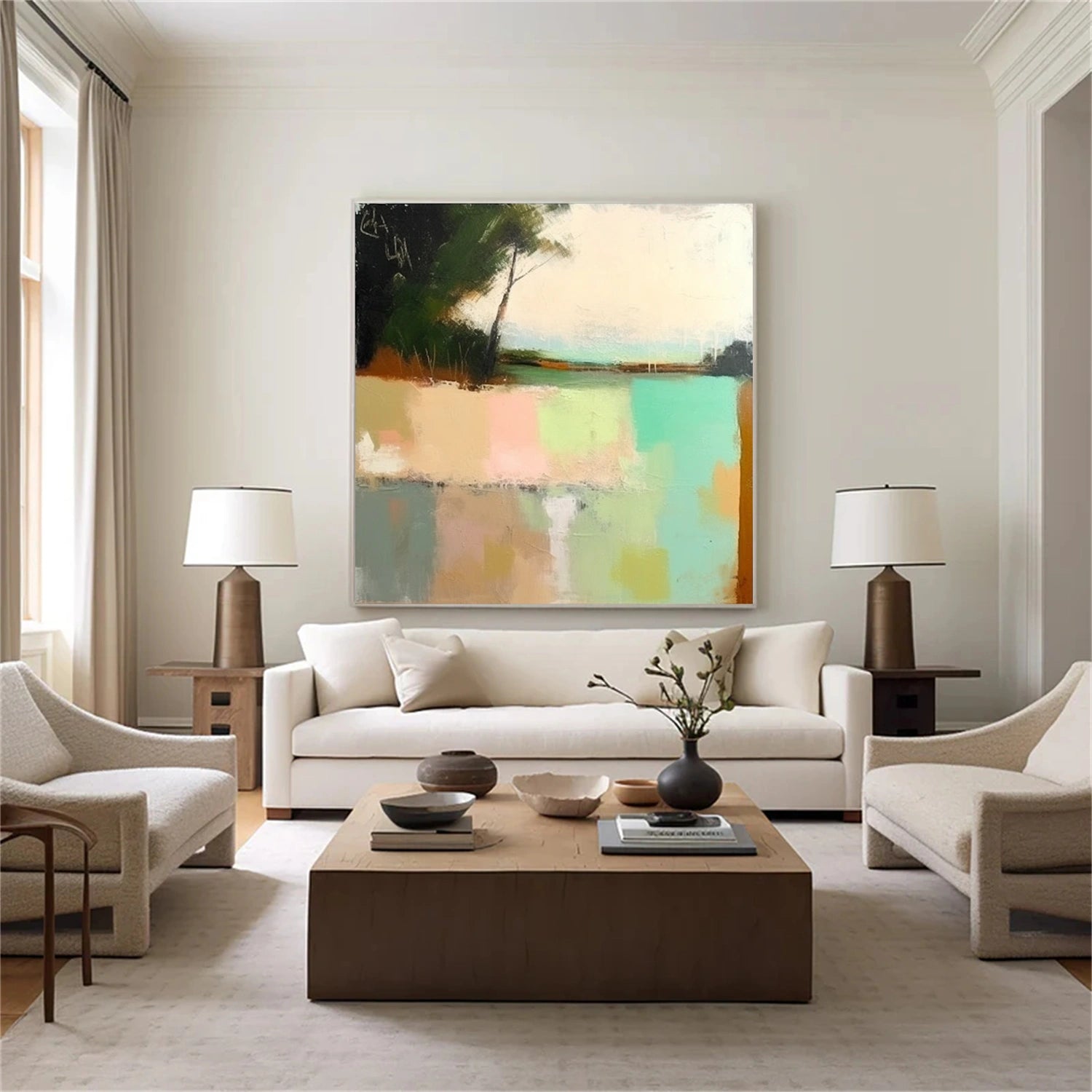 Colorful Abstract Canvas Wall Art #AP221