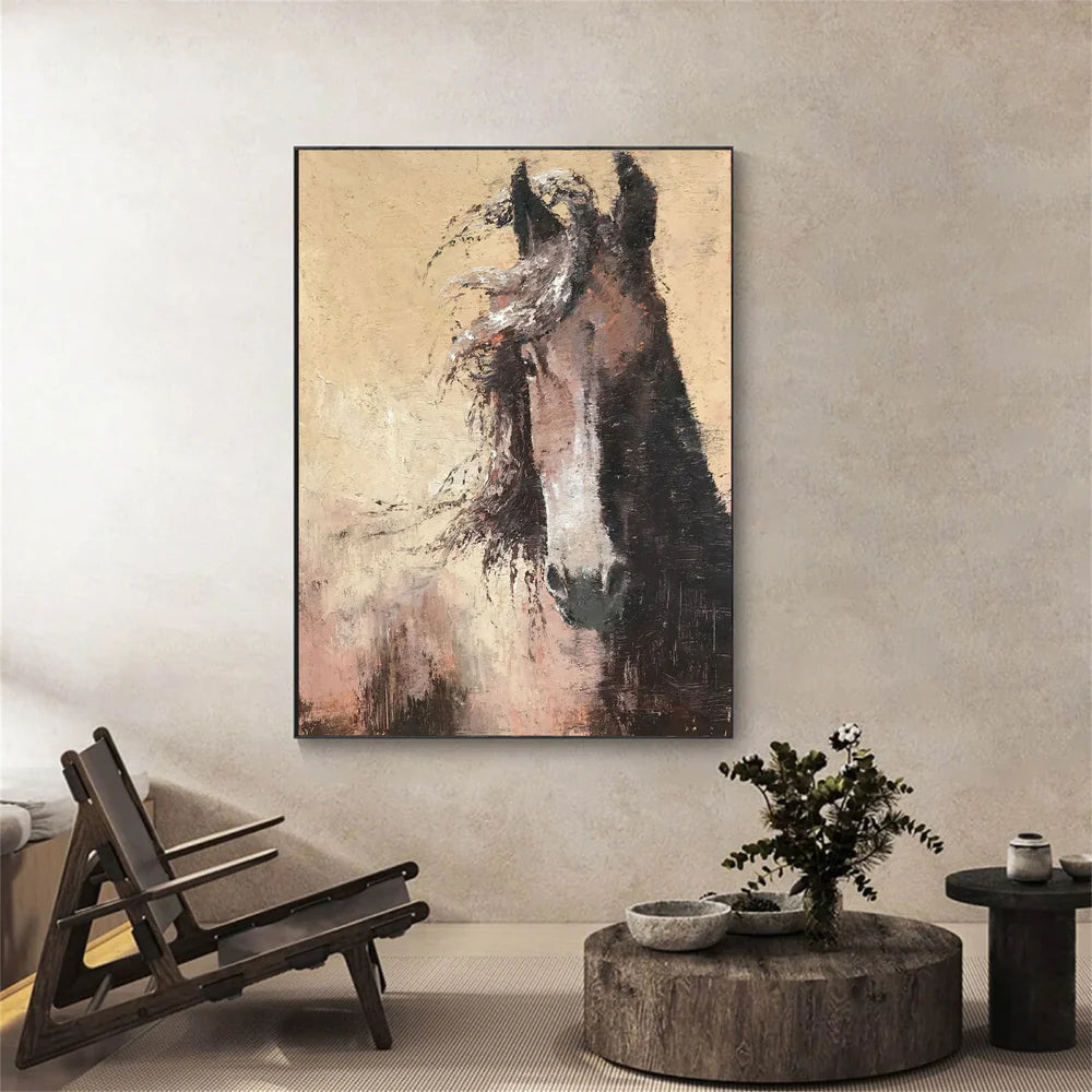 Animal Textured Canvas Art Painting #AC033