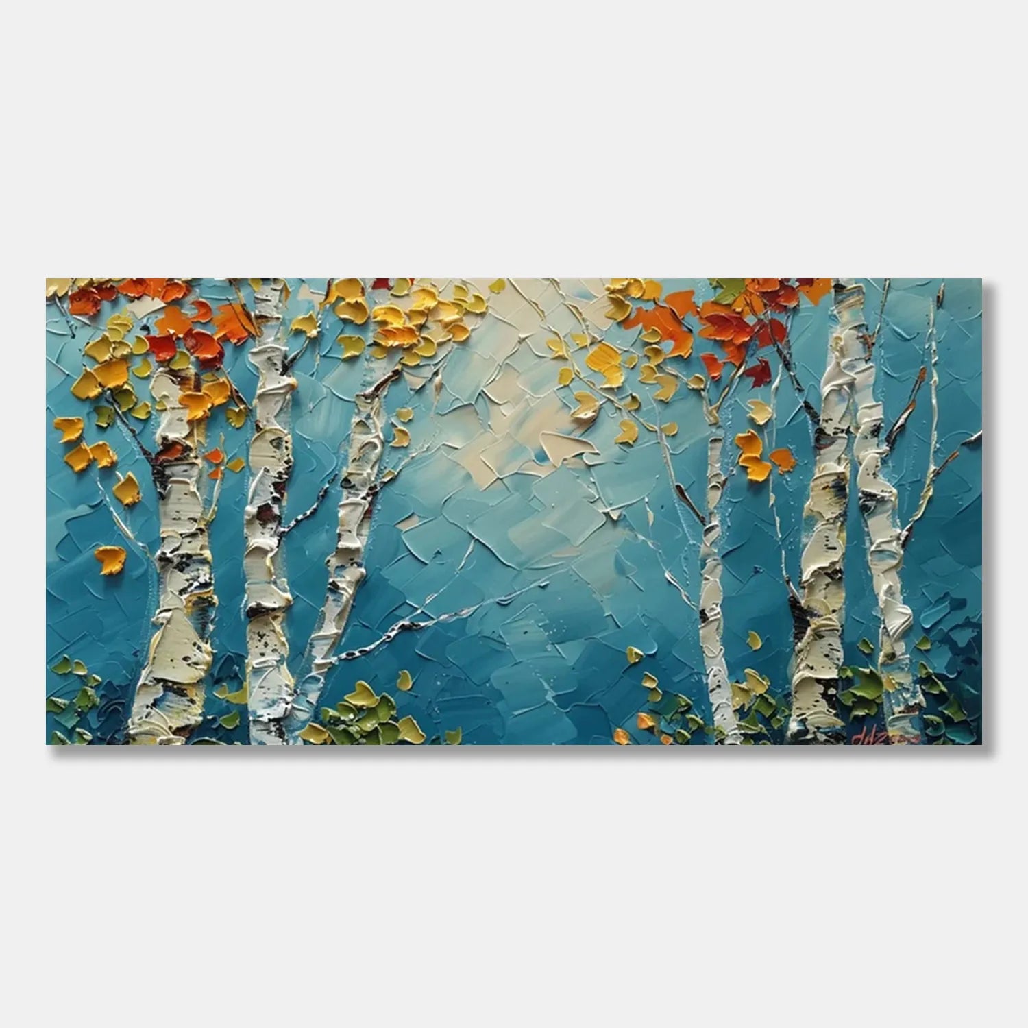 Tree Textured Painting Canvas #TP014