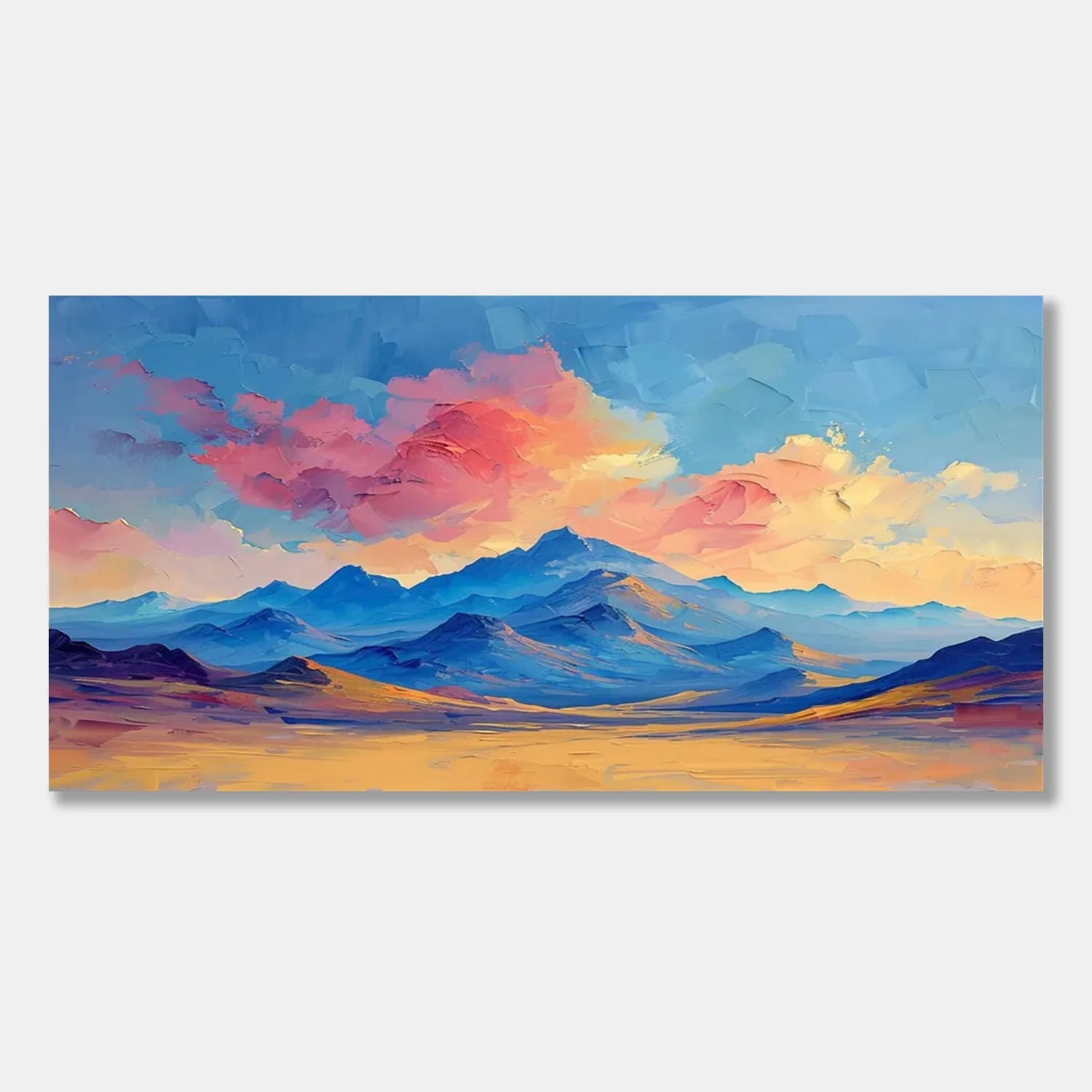 Colorful Landscape Abstract Wall Art #AP048