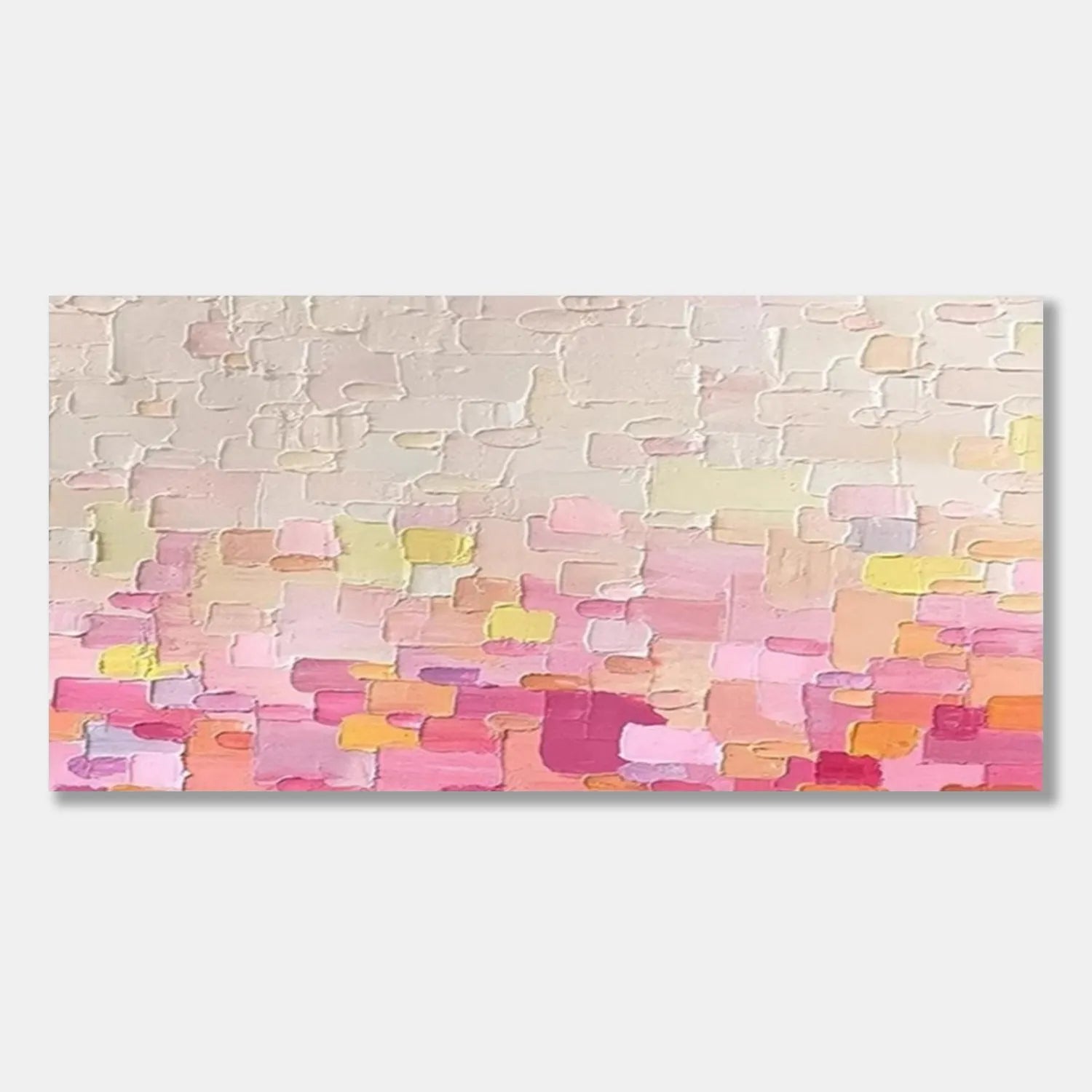 Colorful Abstract Textured Painting Canvas #AT057