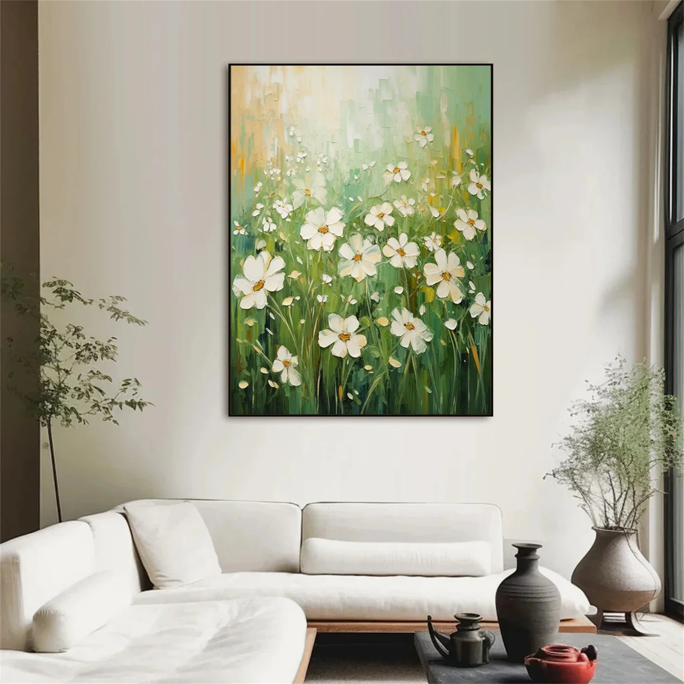 Flower Textured Painting Canvas #FP065