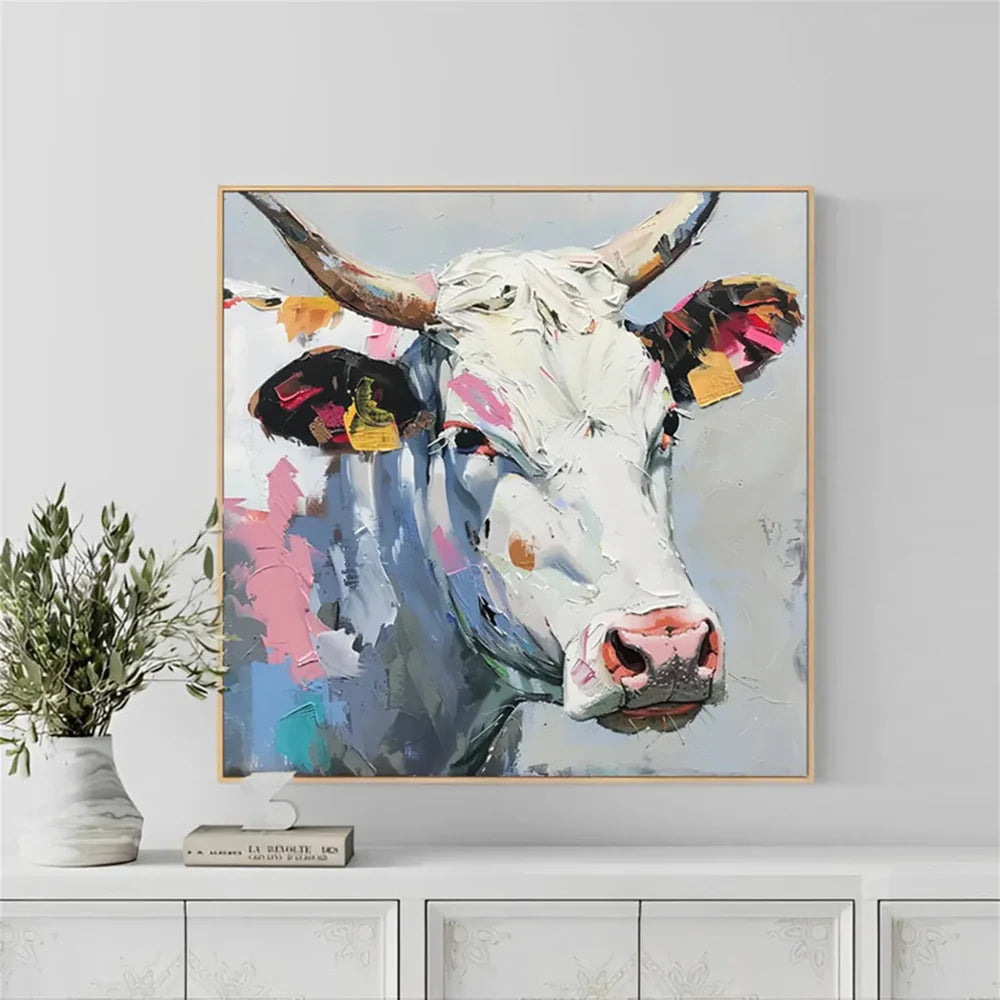 Animal Textured Canvas Art Painting #AC035